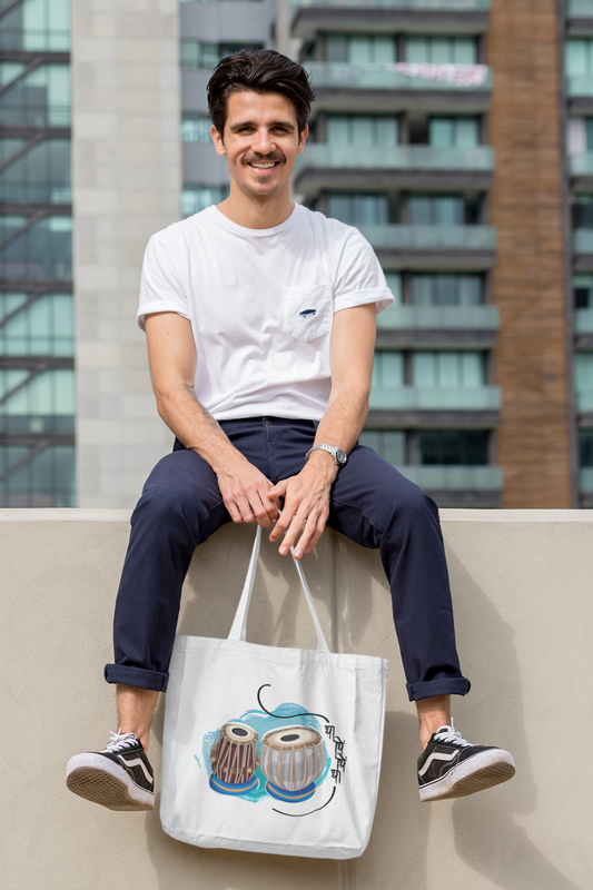 Tabla, Beats of Happiness | Cotton Tote Bag