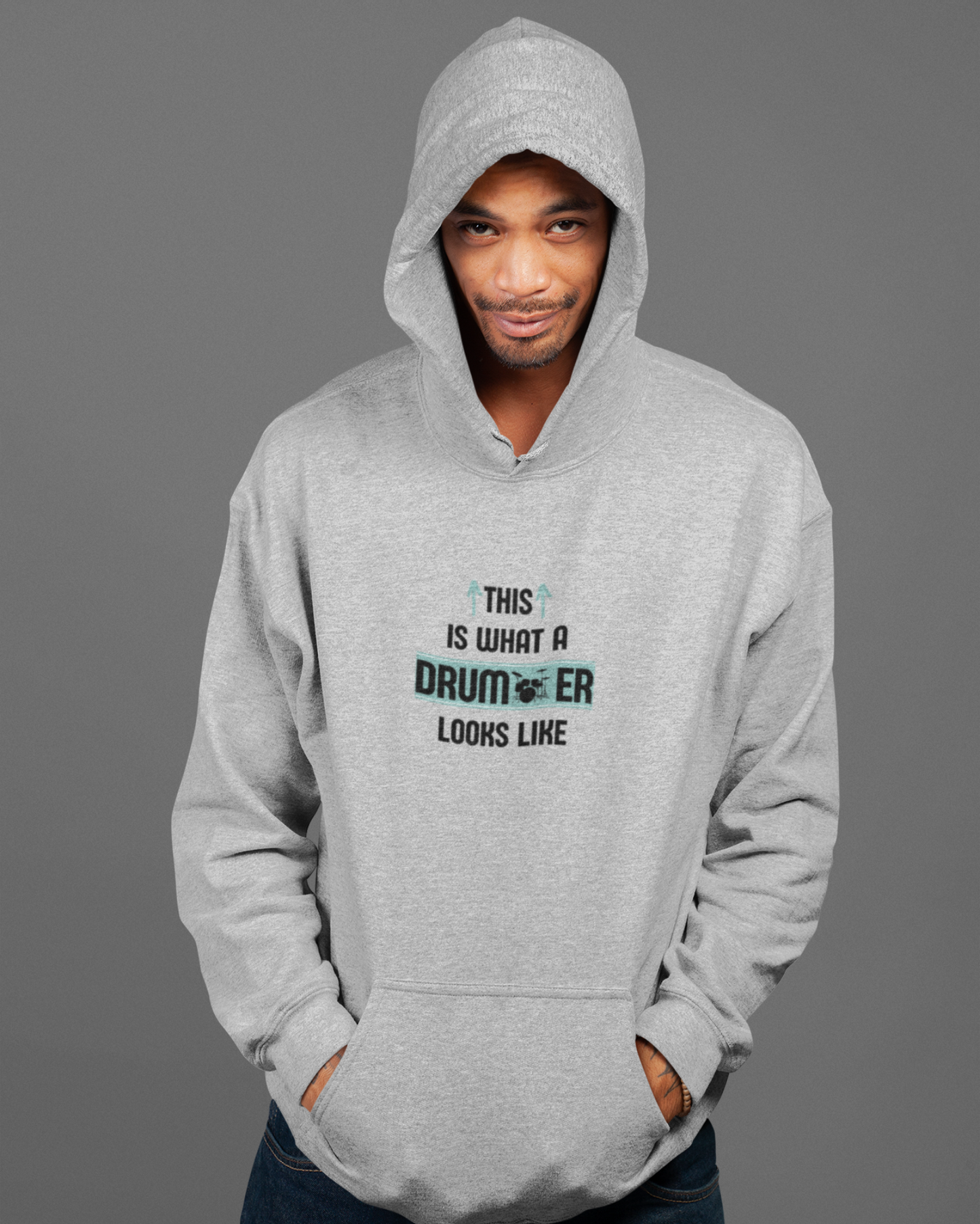 This is what a Drummer looks like | Unisex Hoodie