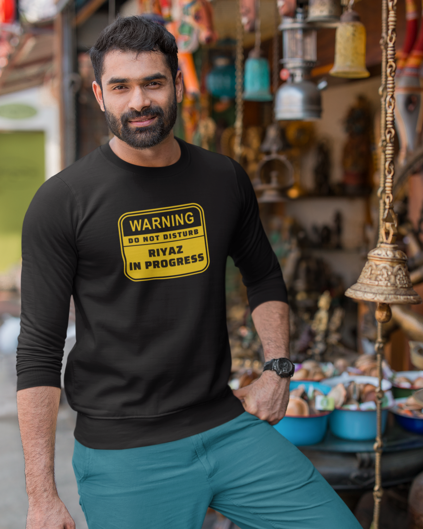 Warning! Riyaz in progress | Unisex Sweatshirt