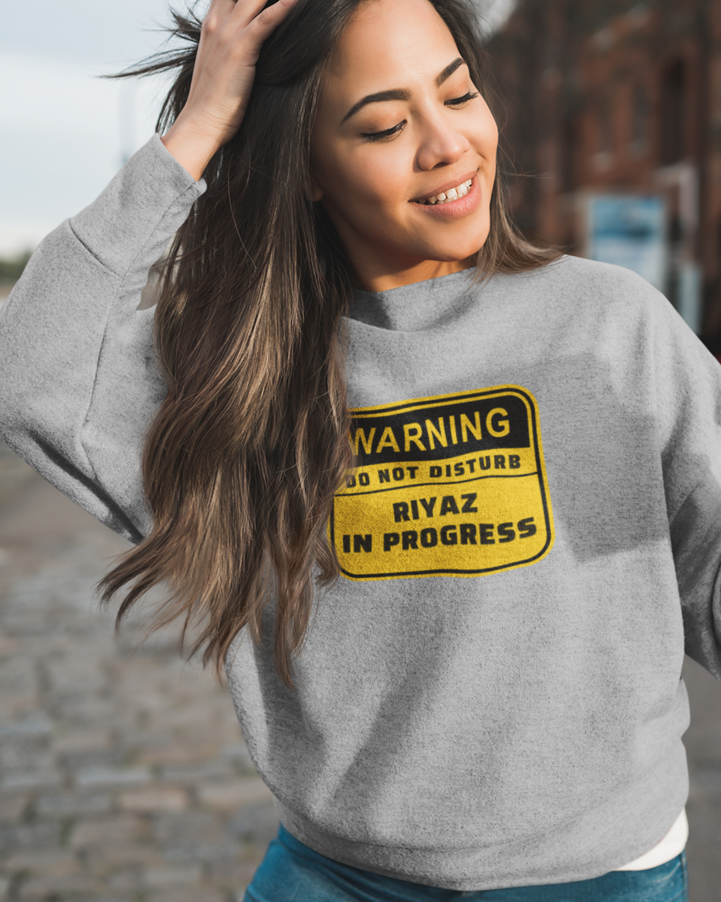 Warning! Riyaz in progress | Unisex Sweatshirt