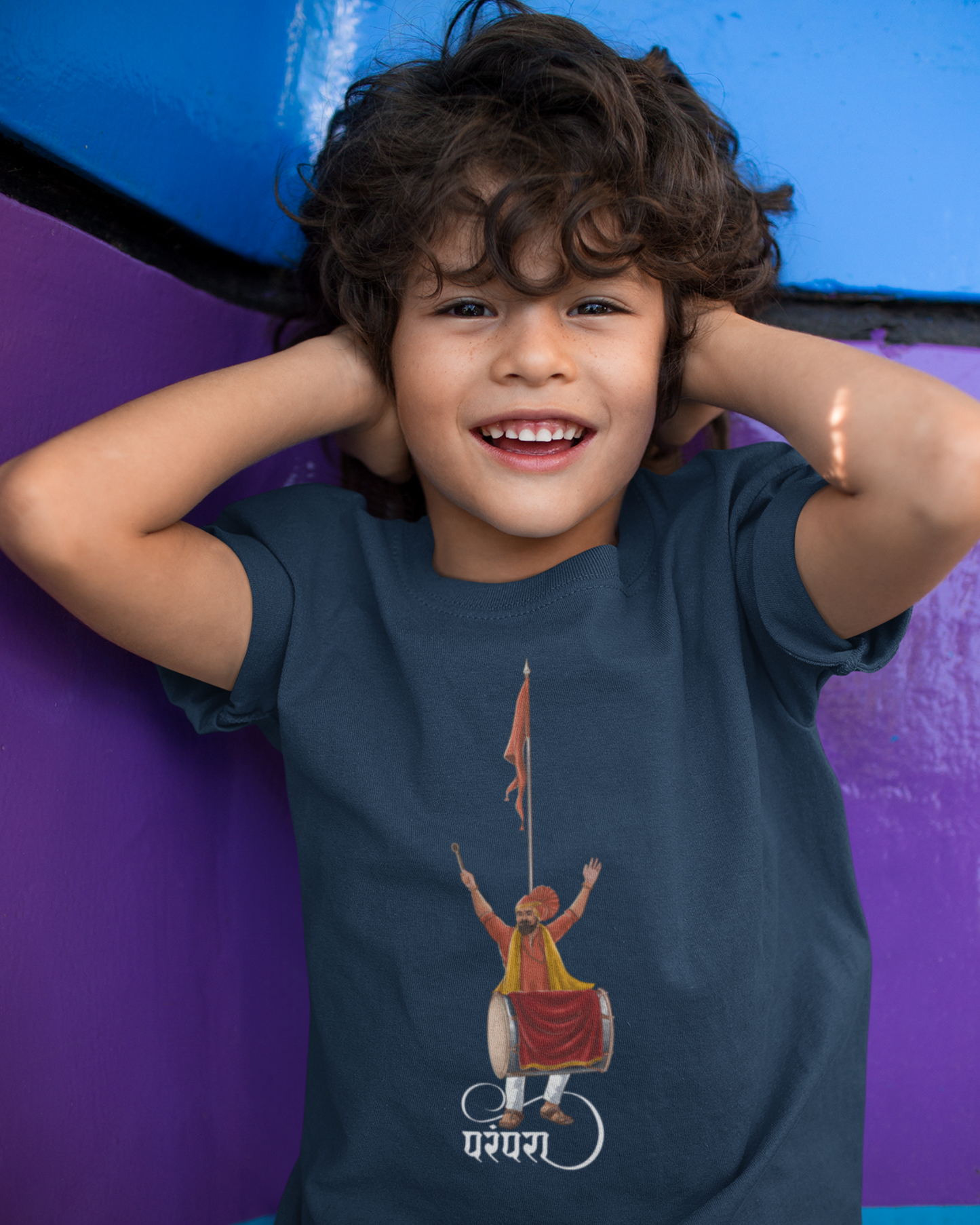 Parampara of Dhol, Tasha & Dhwaj | Kids T-shirt