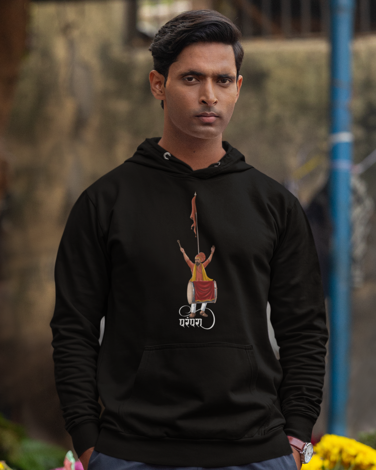 Parampara of Dhol, Tasha & Dhwaj | Unisex Hoodie