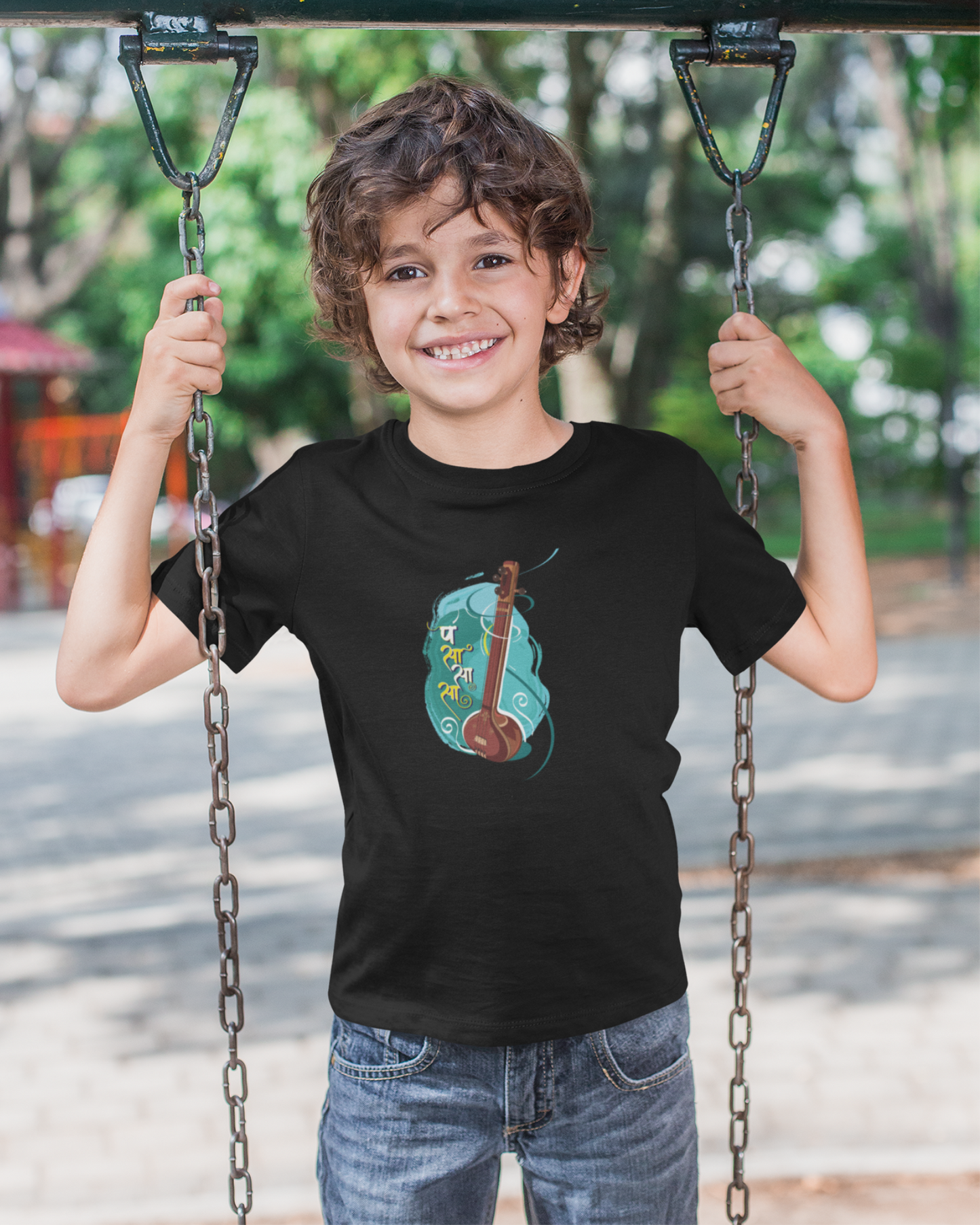 Tanpura, strings of happiness | Kids T-Shirt | Stock Clearance