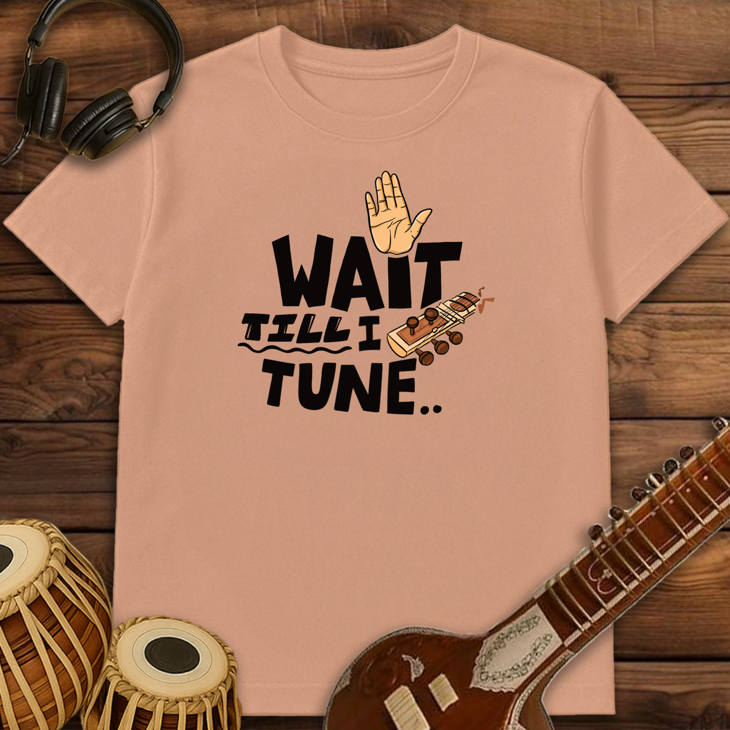 Wait till I tune ~ Sitar | Unisex T-Shirt | Stock Clearance