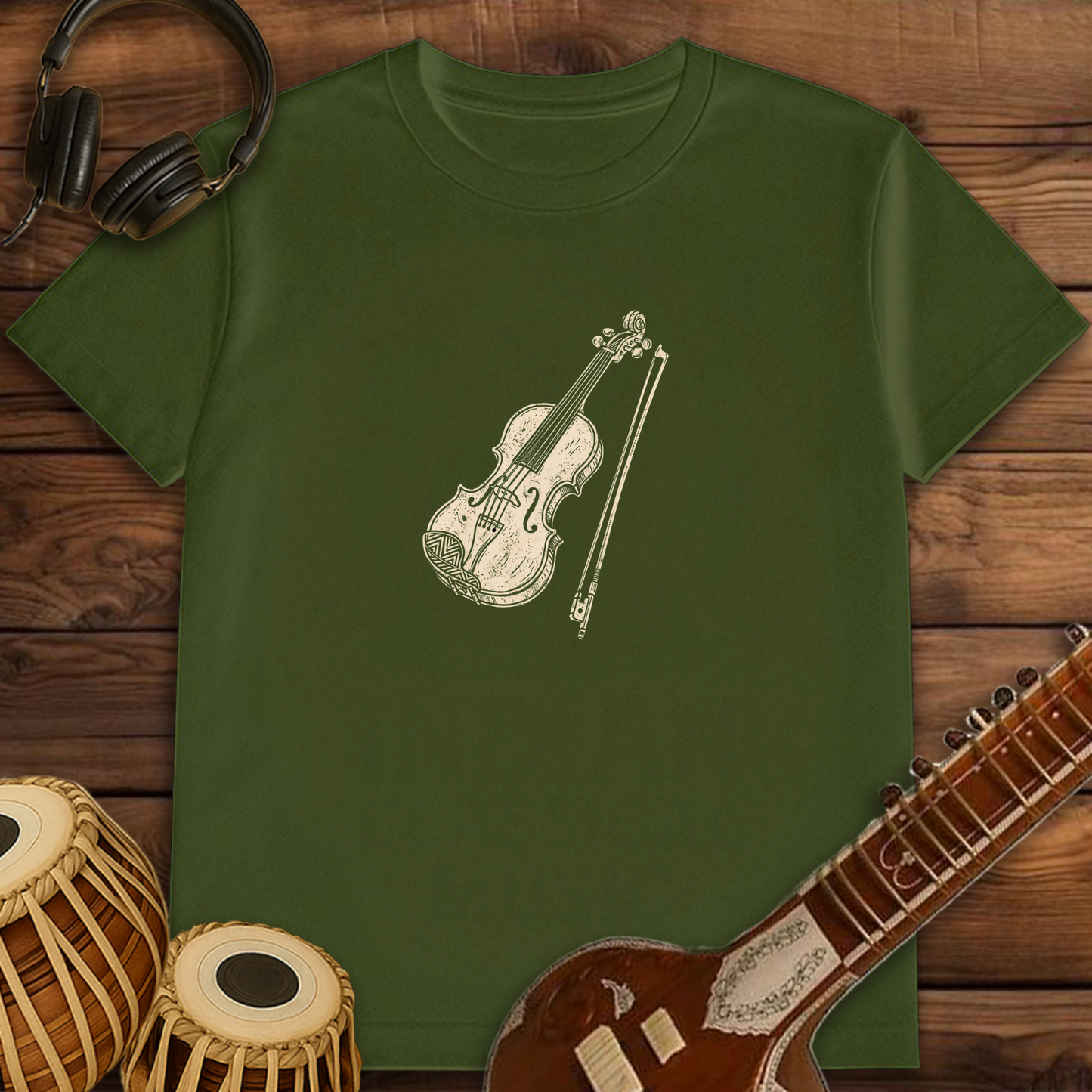 Retro Violin | Unisex T-shirt