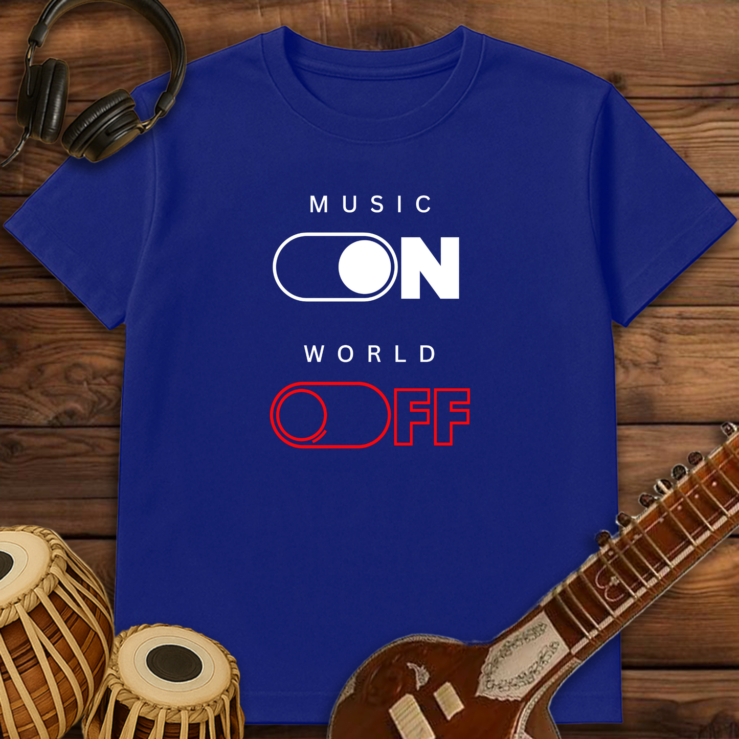 Music on, World Off | Unisex T-shirt