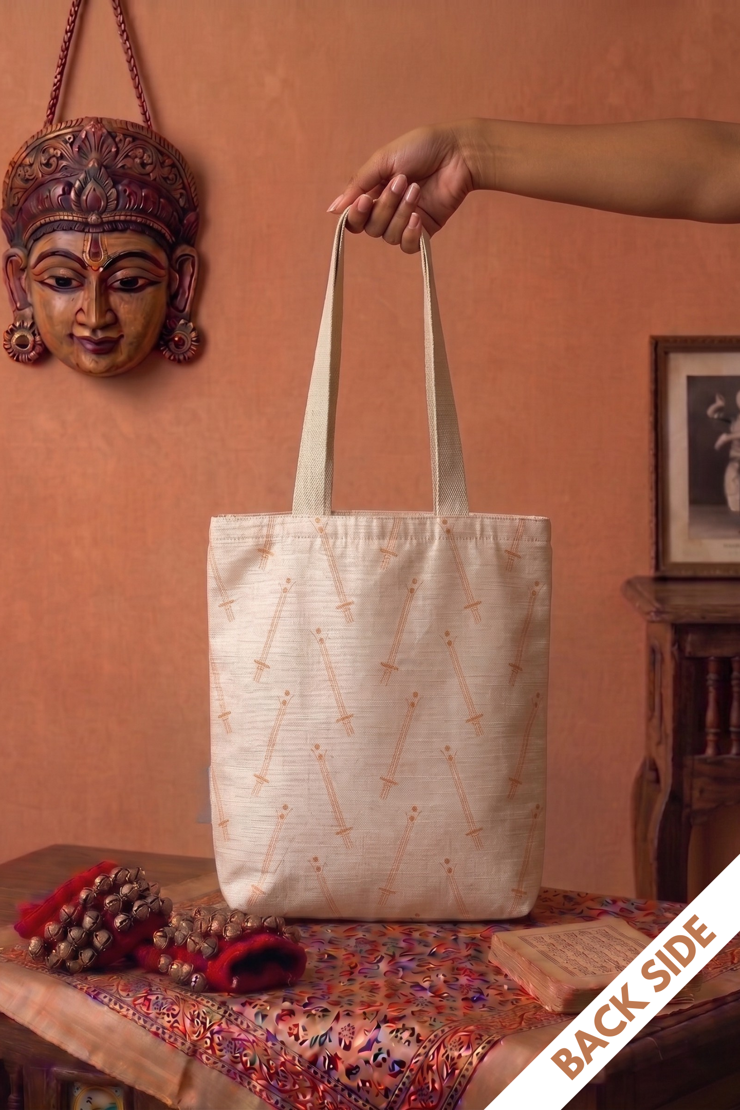 SAM, the ultimate destination! | Raw Silk & Cotton Tote Bag