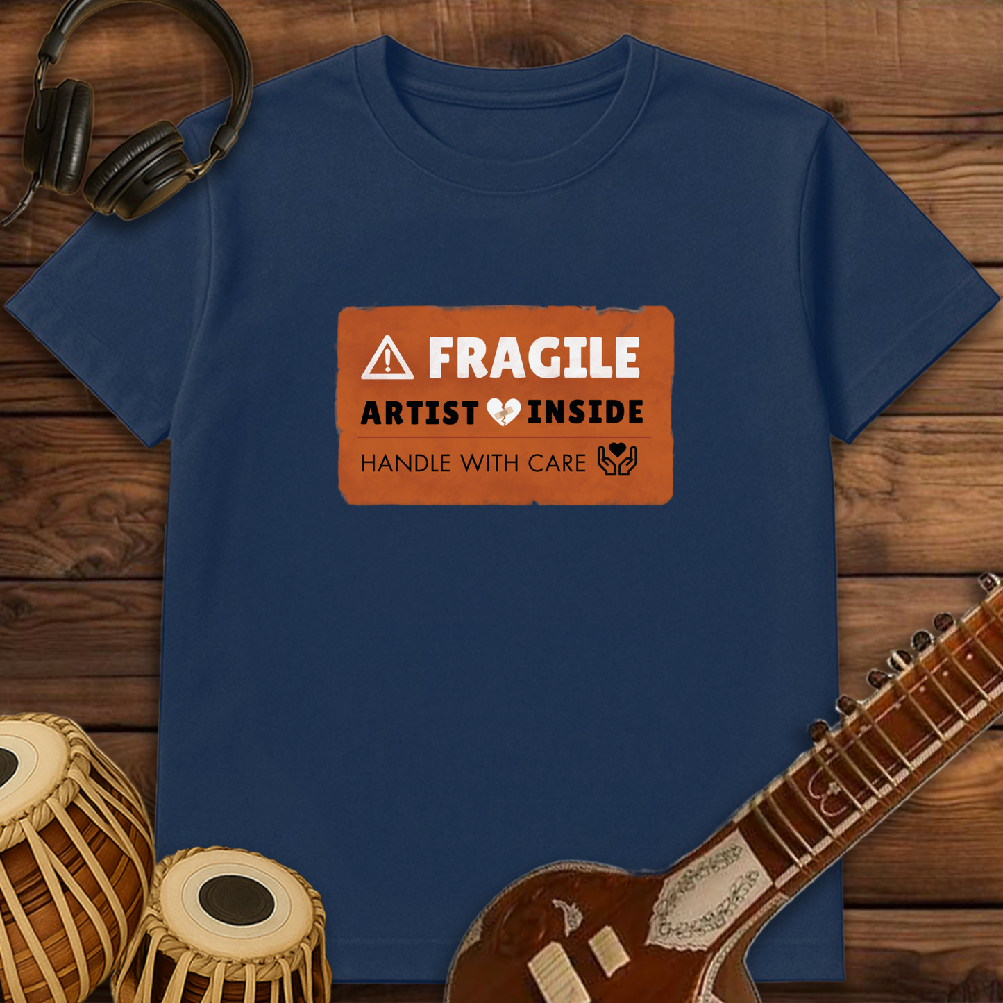 Fragile! Artist heart inside | Unisex T-Shirt | Stock Clearance