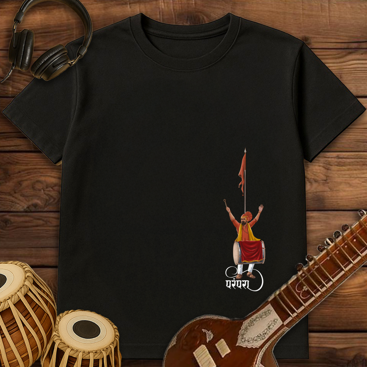 Parampara of Dhol, Tasha & Dhwaj | Unisex T-shirt