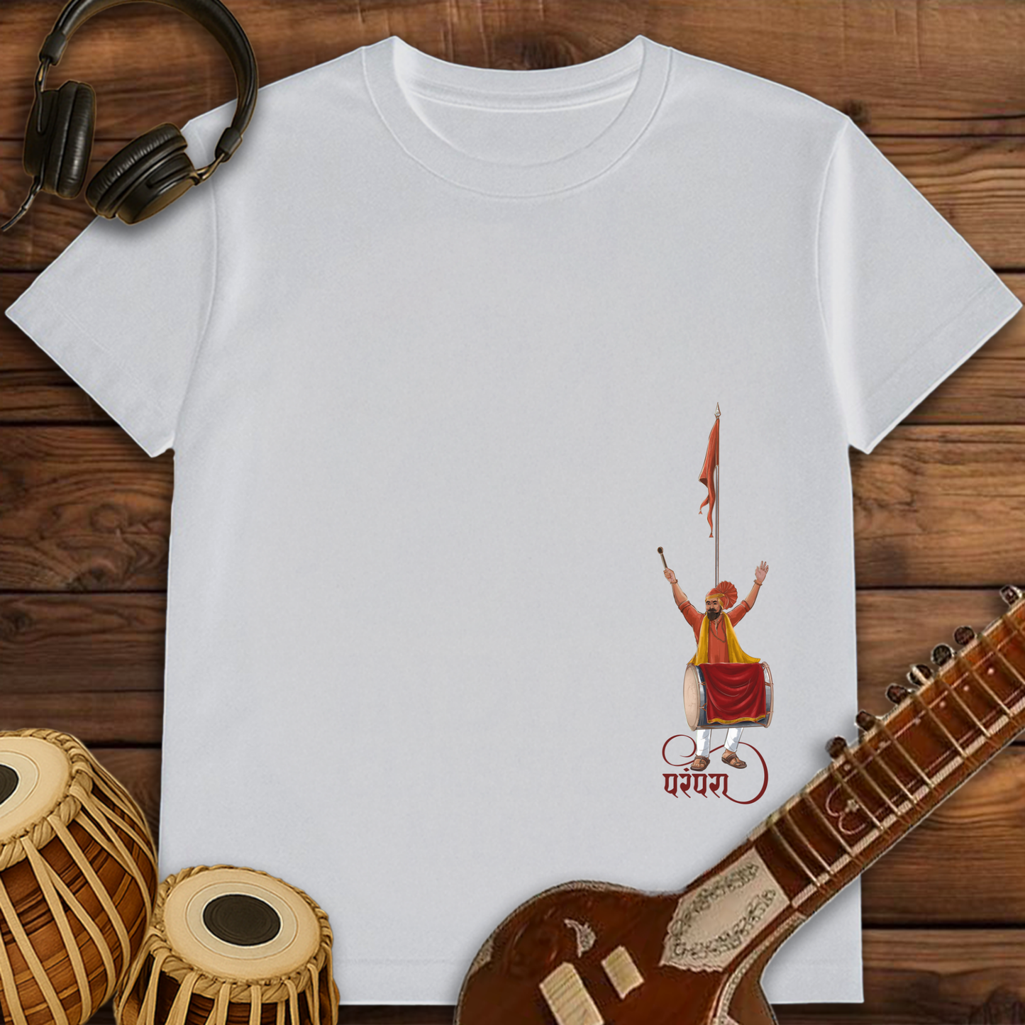 Parampara of Dhol, Tasha & Dhwaj | Unisex T-shirt