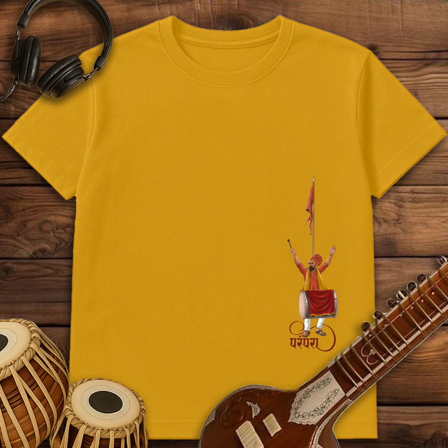 Parampara of Dhol, Tasha & Dhwaj | Unisex T-shirt