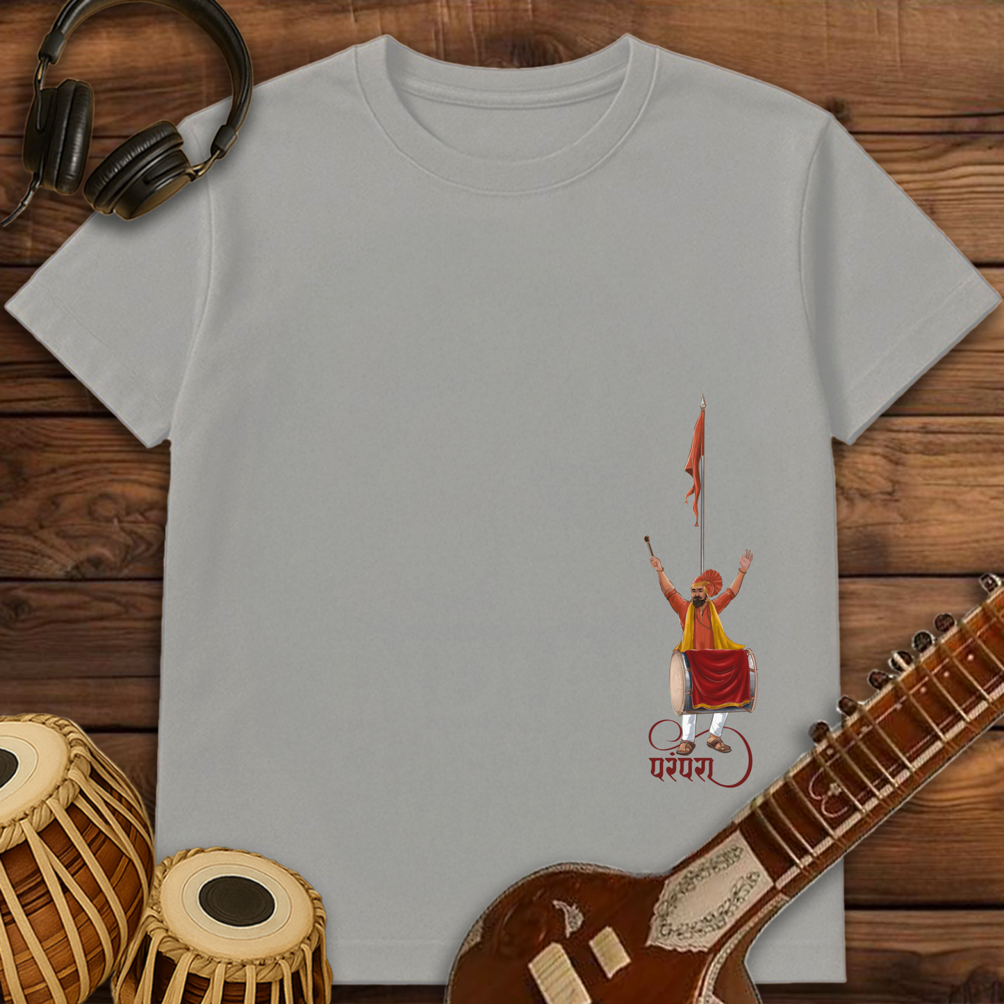 Parampara of Dhol, Tasha & Dhwaj | Unisex T-shirt