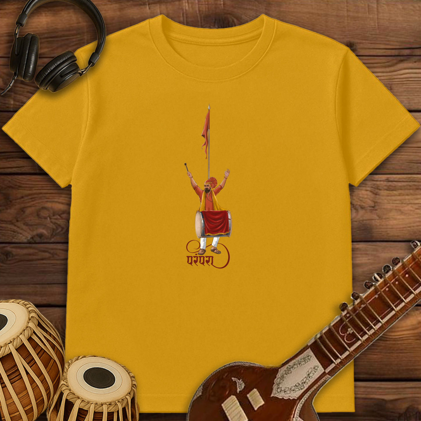 Parampara of Dhol, Tasha & Dhwaj | Unisex T-shirt