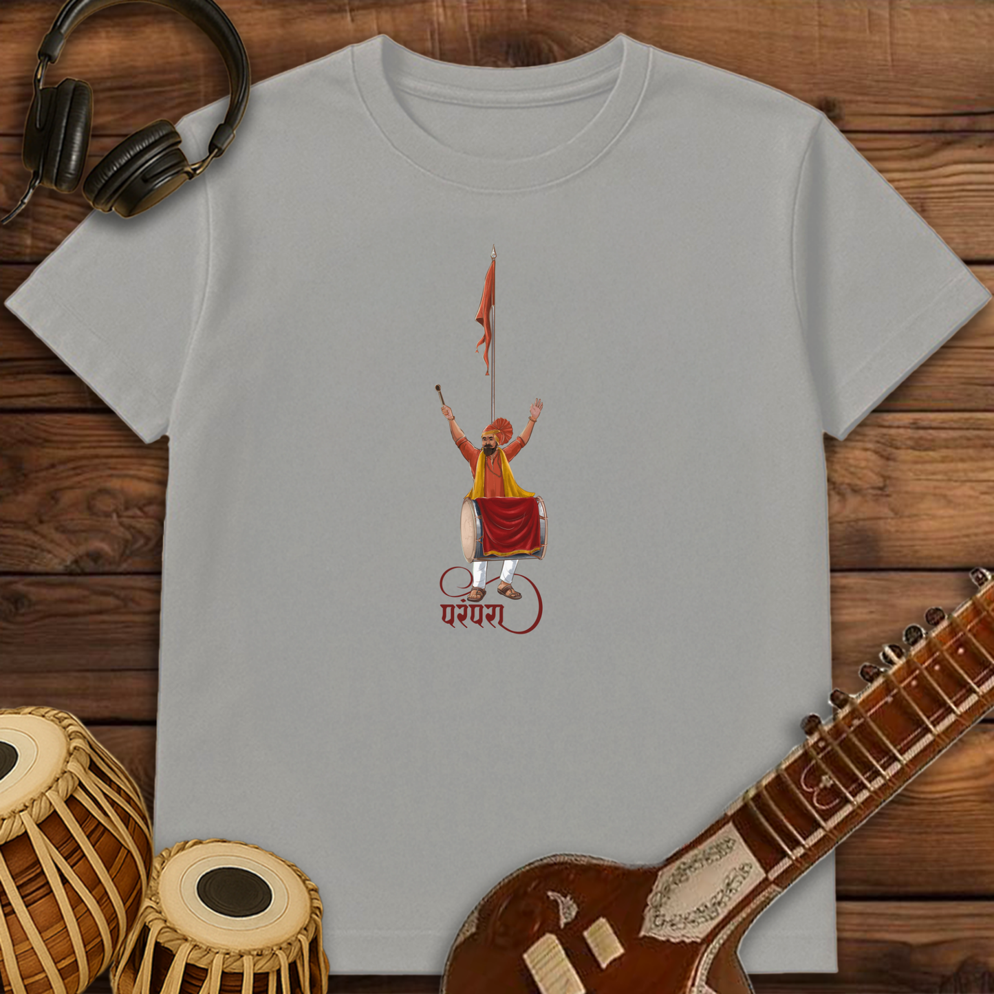 Parampara of Dhol, Tasha & Dhwaj | Unisex T-shirt