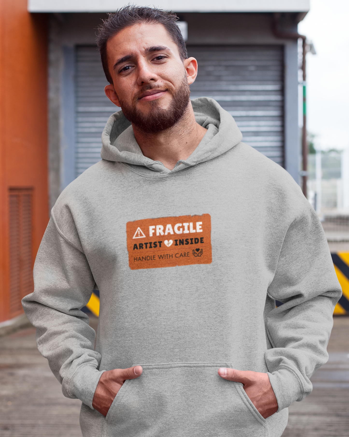 Fragile! Artist heart inside | Unisex Hoodie