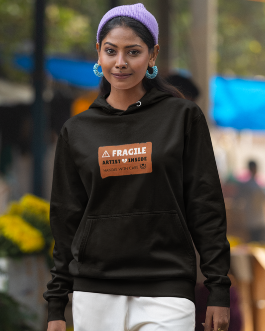 Fragile! Artist heart inside | Unisex Hoodie