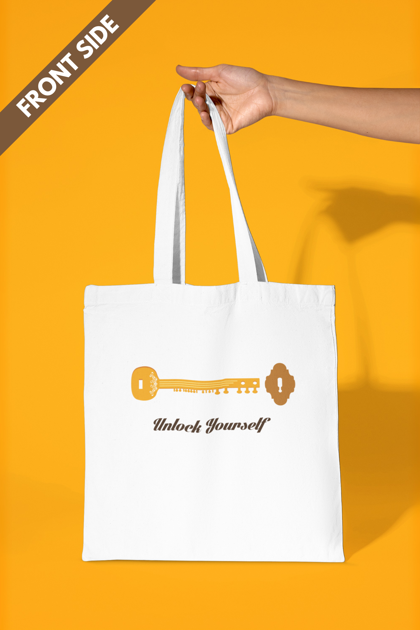 Unlock Yourself ~ Sitar | Cotton Tote Bag