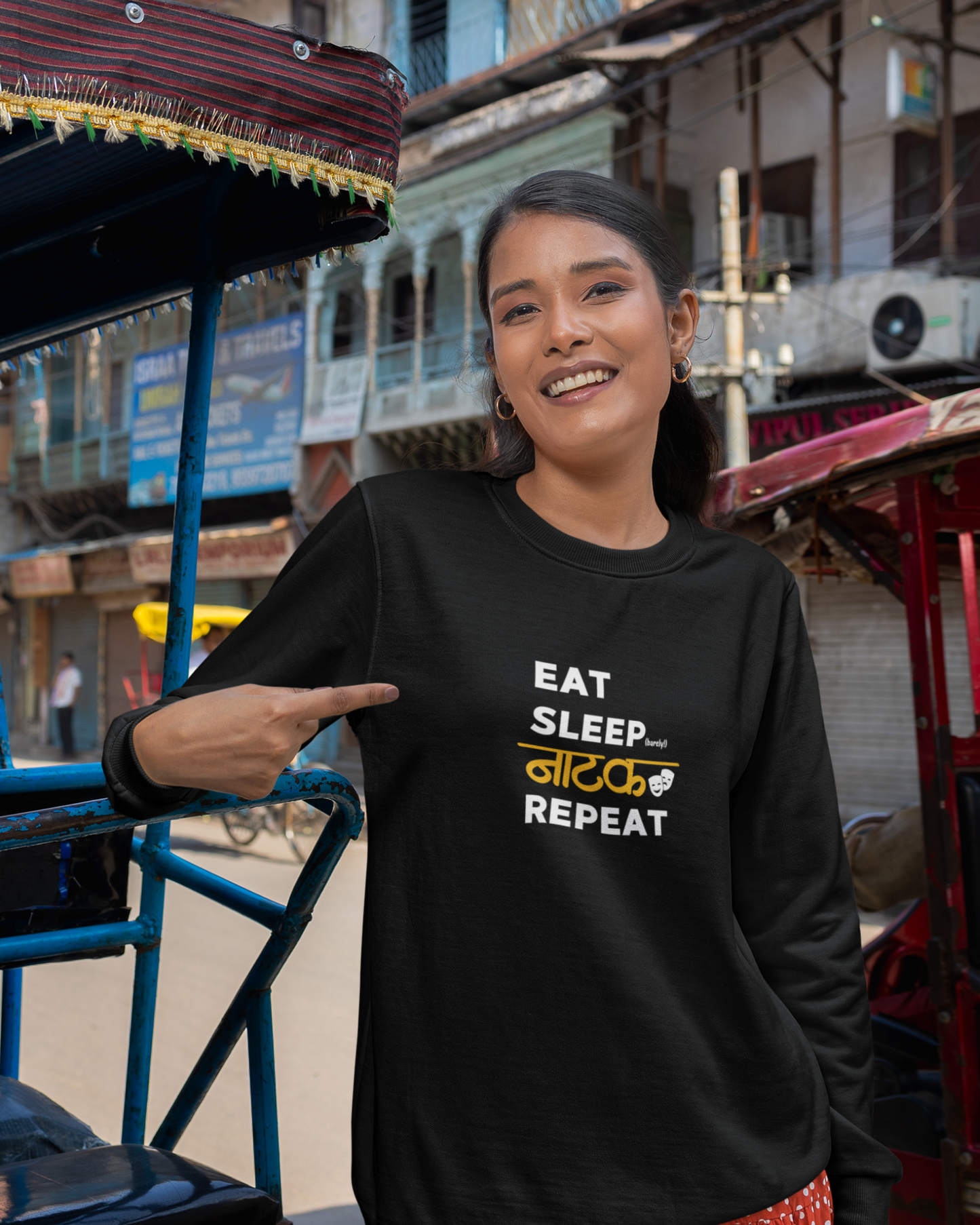 Eat Sleep Natak Repeat  | Unisex Sweatshirt