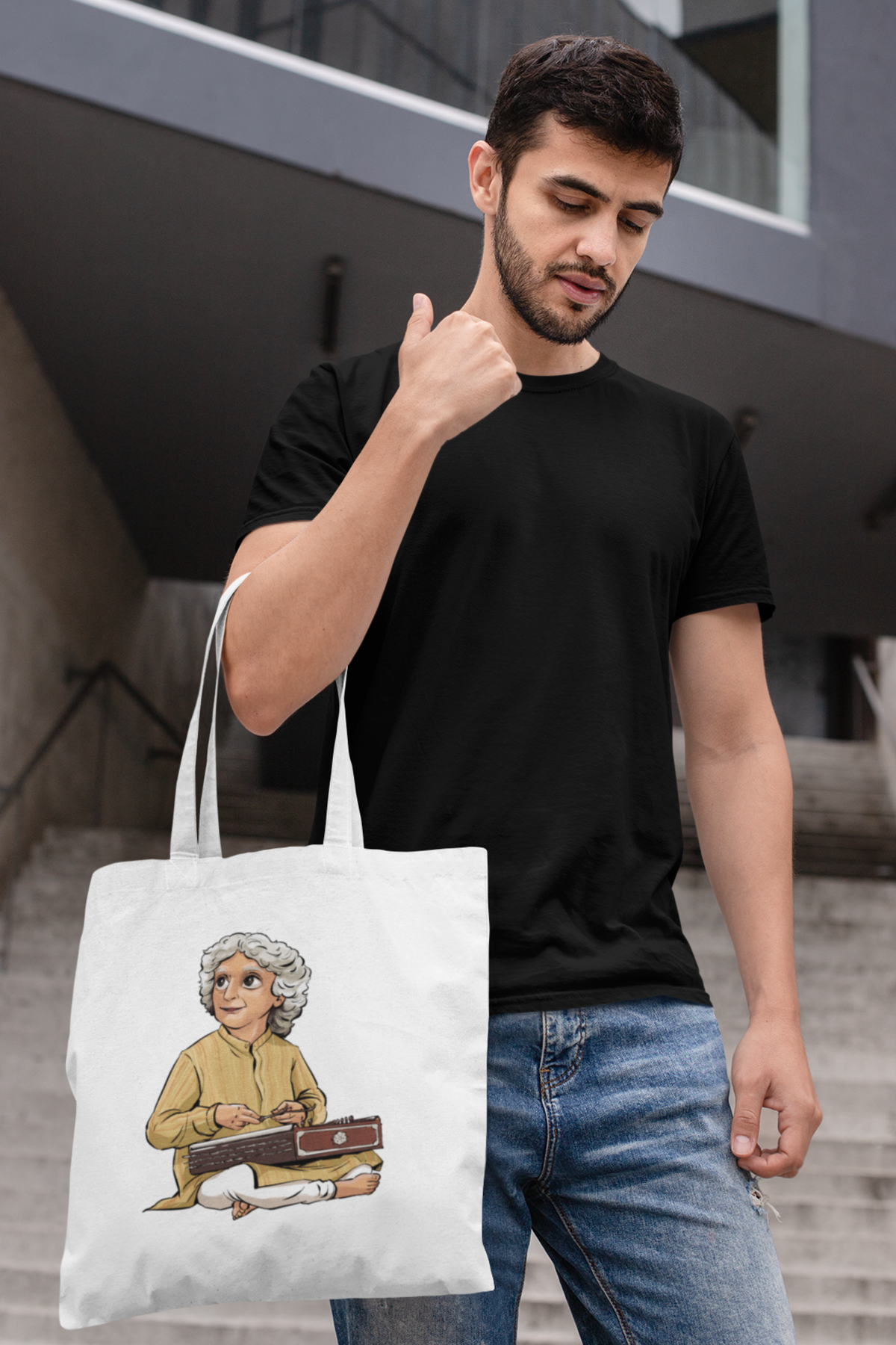 Santoor Pandit | Cotton Tote Bag