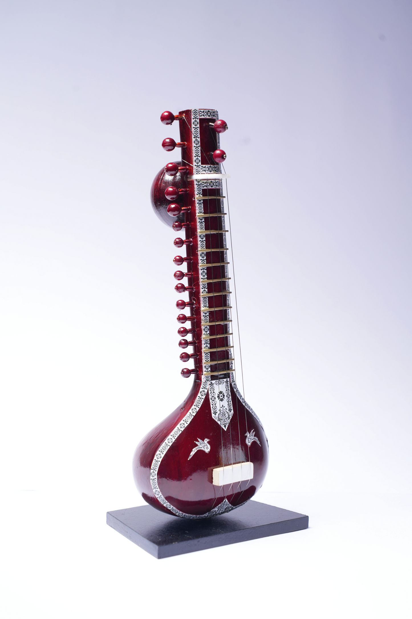 Premium Wooden Miniature - Sitar
