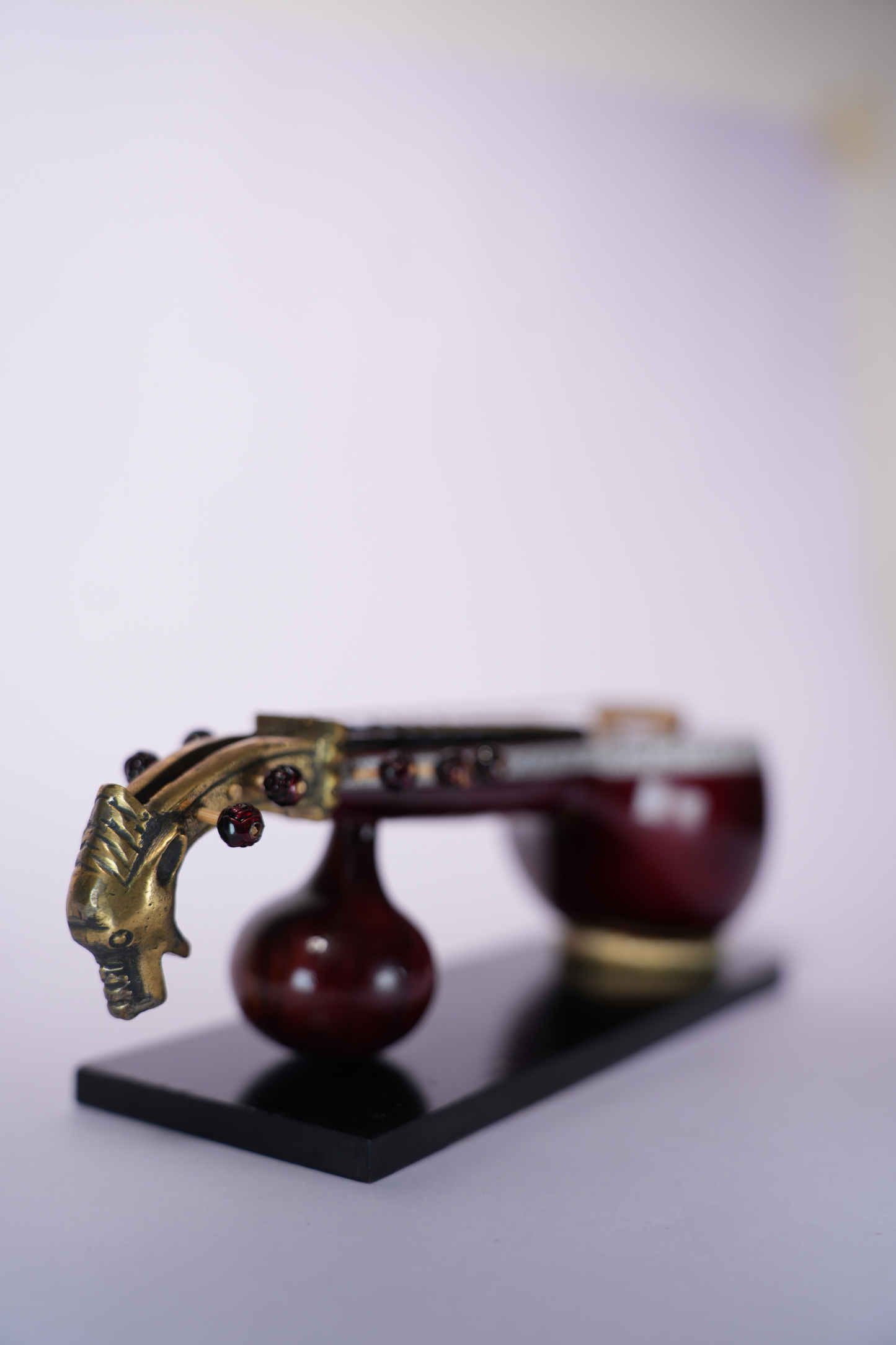 Premium Wooden Miniature - Saraswati Veena