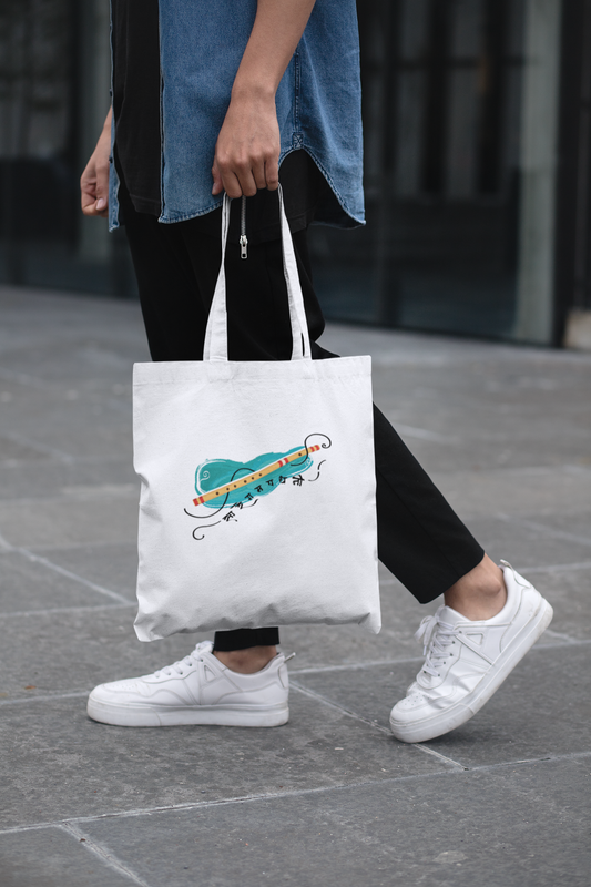 Bansuri, the magic of breath | Cotton Tote Bag