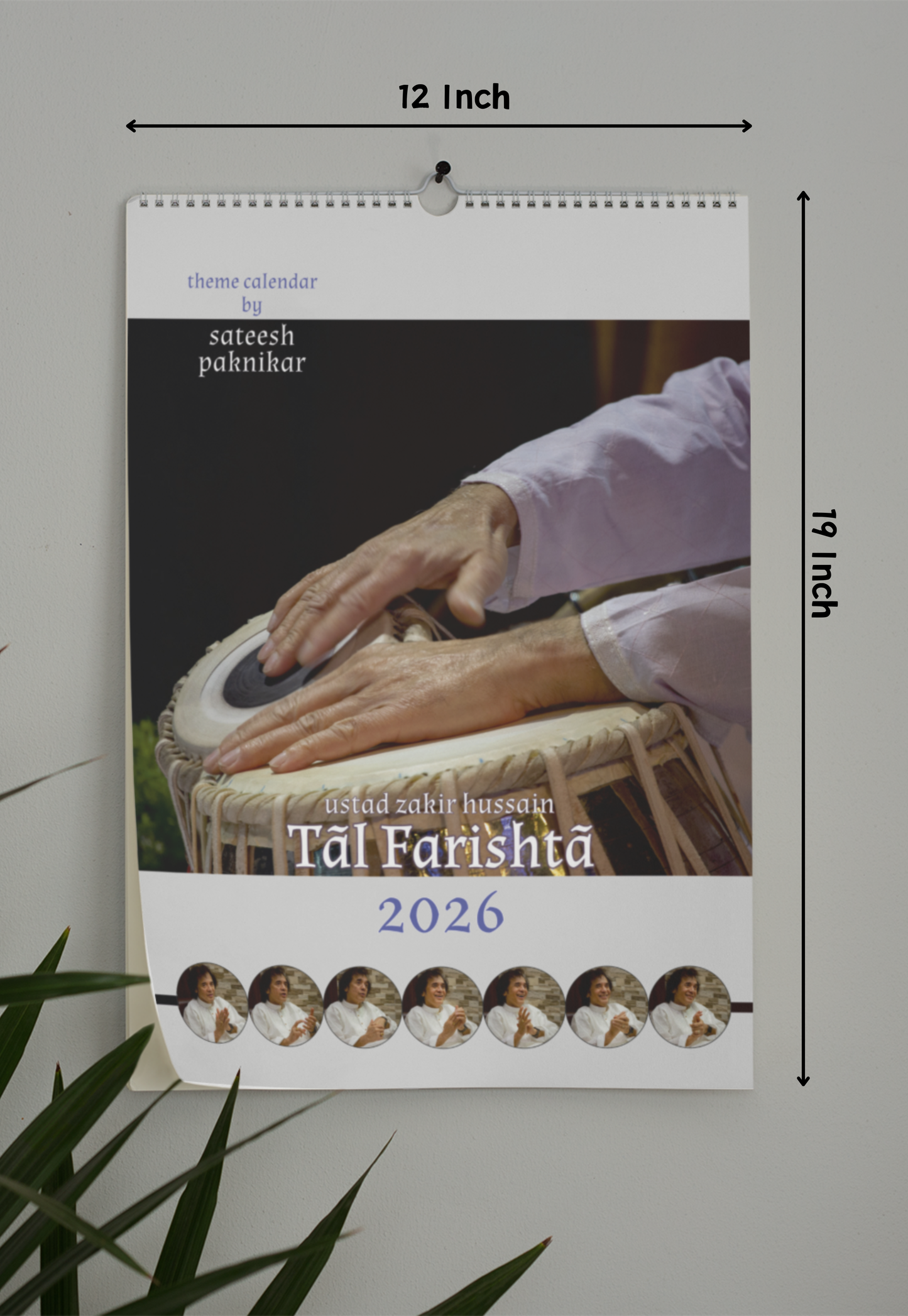Ut. Zakir Hussain - Collectible Photo Calendar 2026 | Taal Farishta
