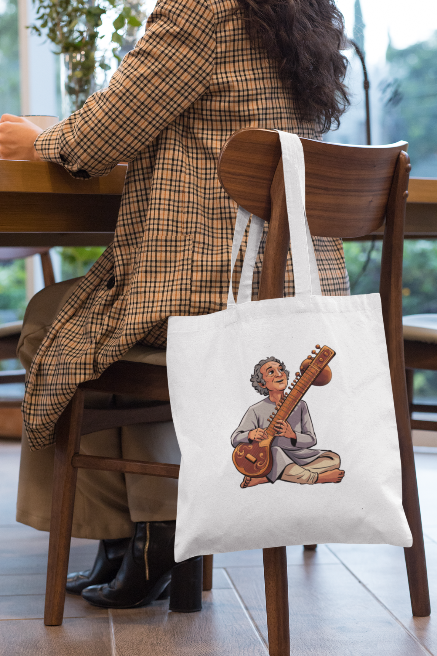 Sitar Pandit | Cotton Tote Bag