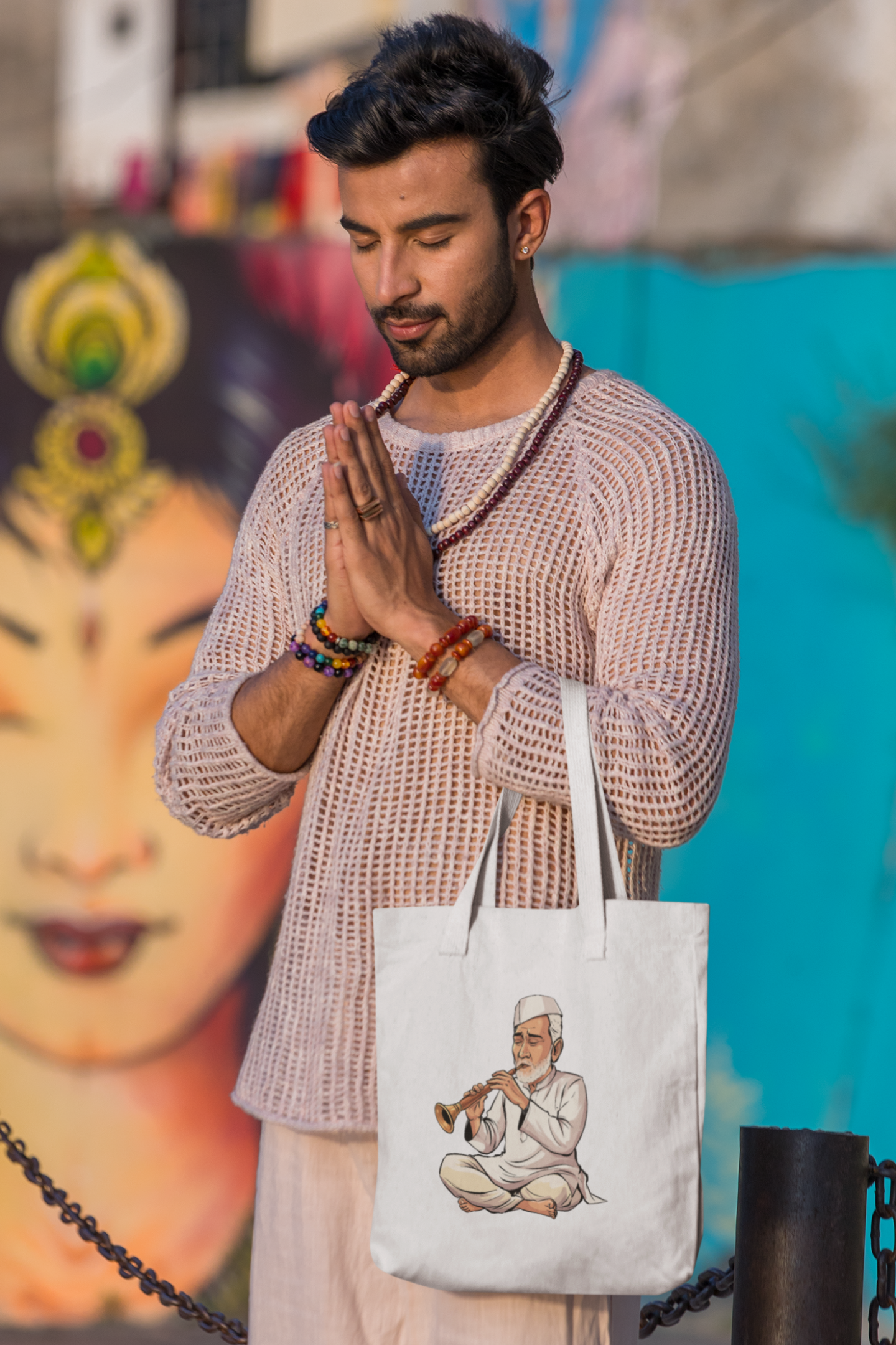 Shehnai Ustad | Cotton Tote Bag