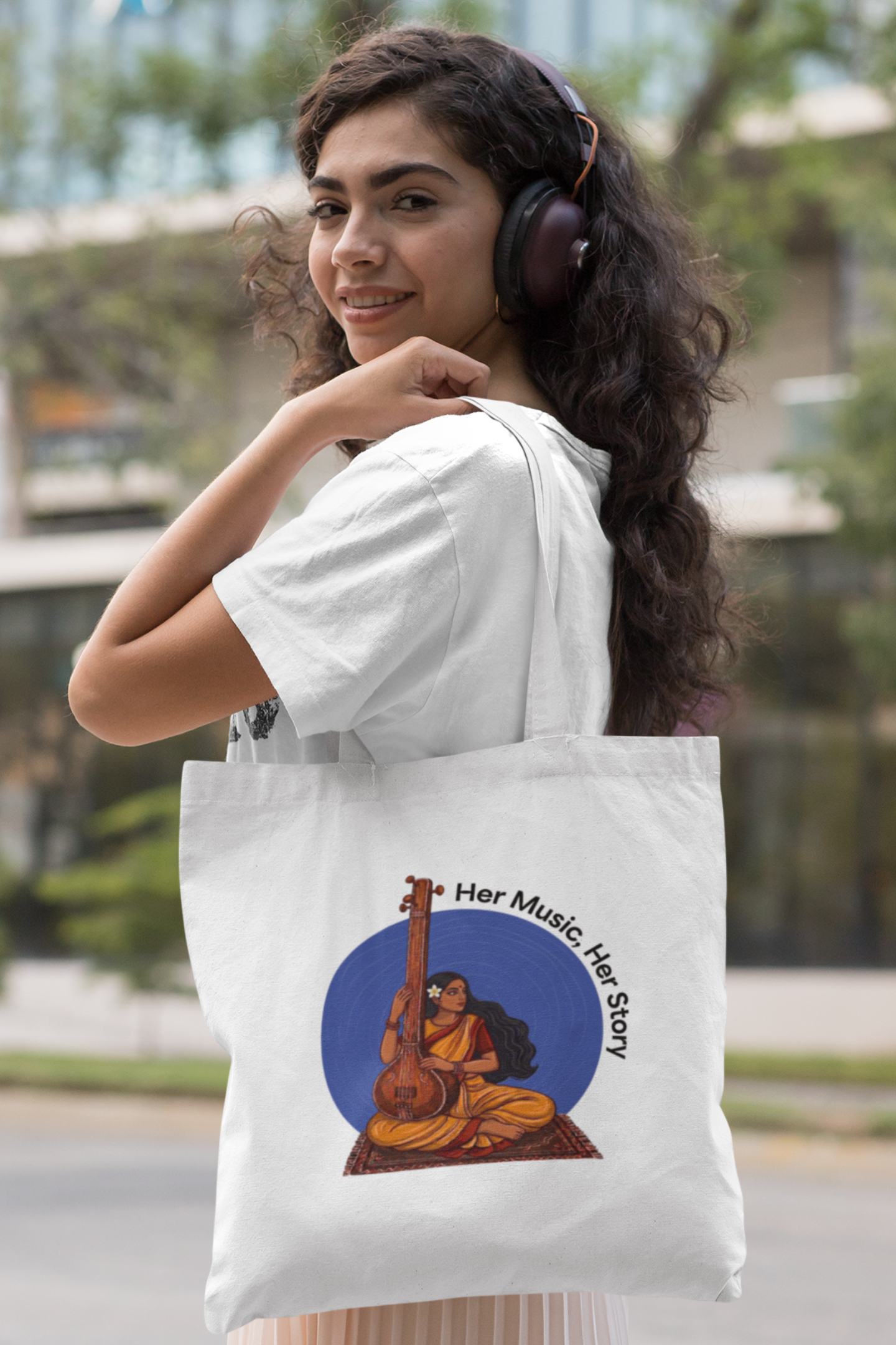Her Music, Her Story | Cotton Tote Bag