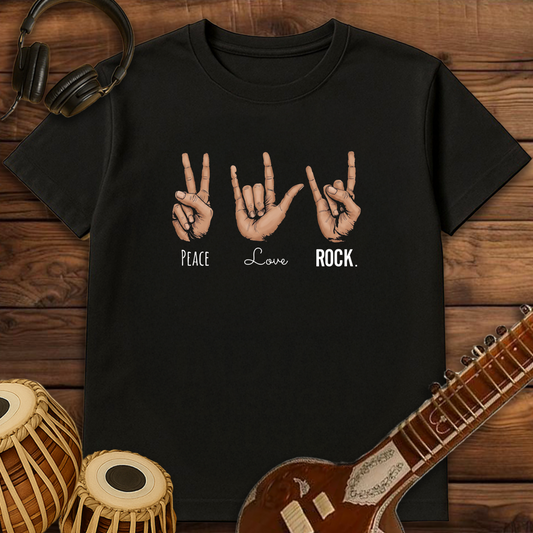 Peace, Love, Rock | Unisex T-shirt