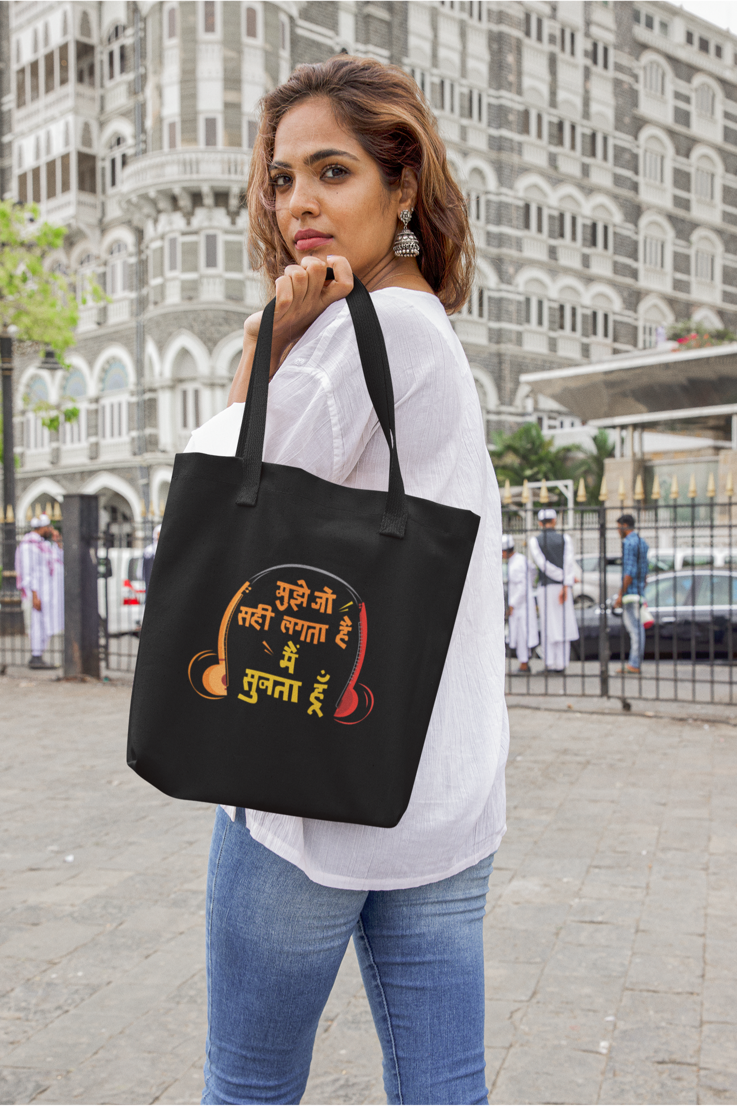 Mujhe Jo Sahi Lagta Hai, Mai Sunta Hoon | Cotton Tote Bag