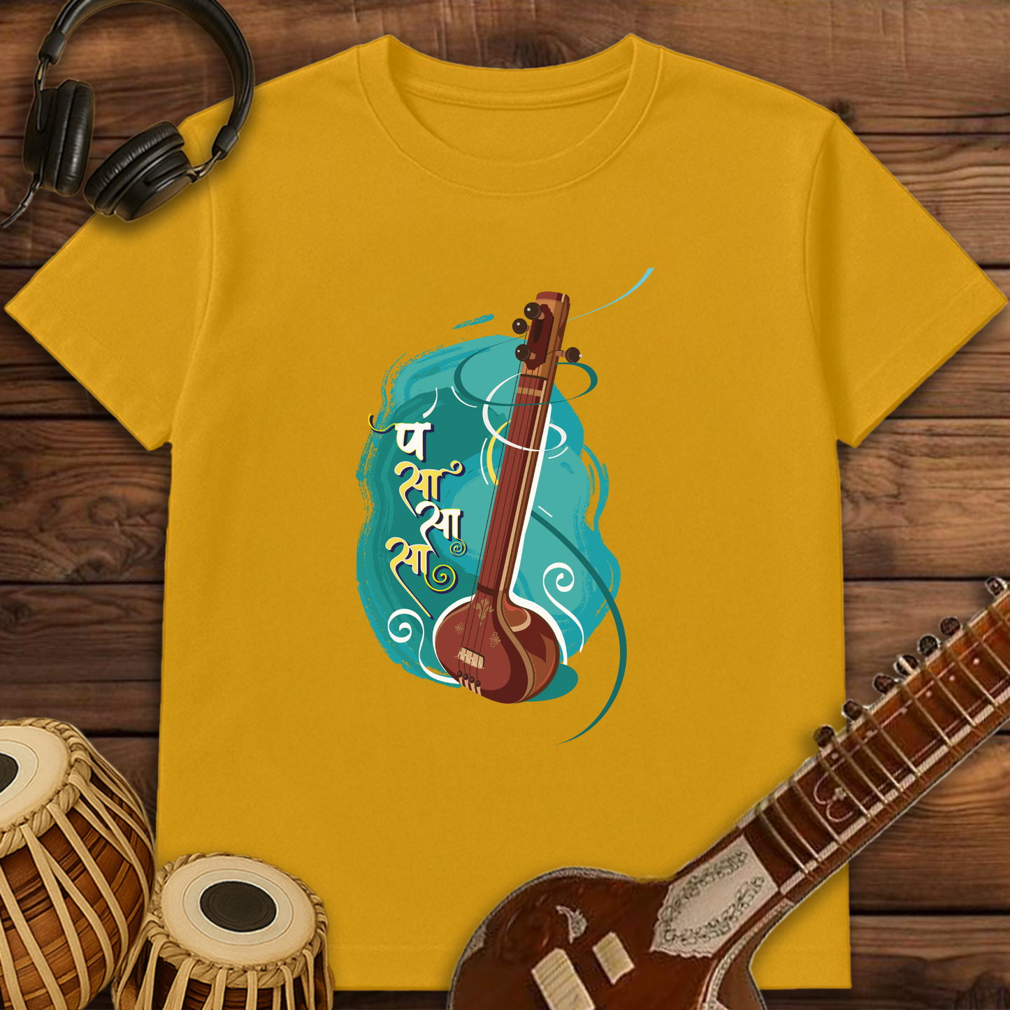 Tanpura, strings of happiness | Unisex T-shirt
