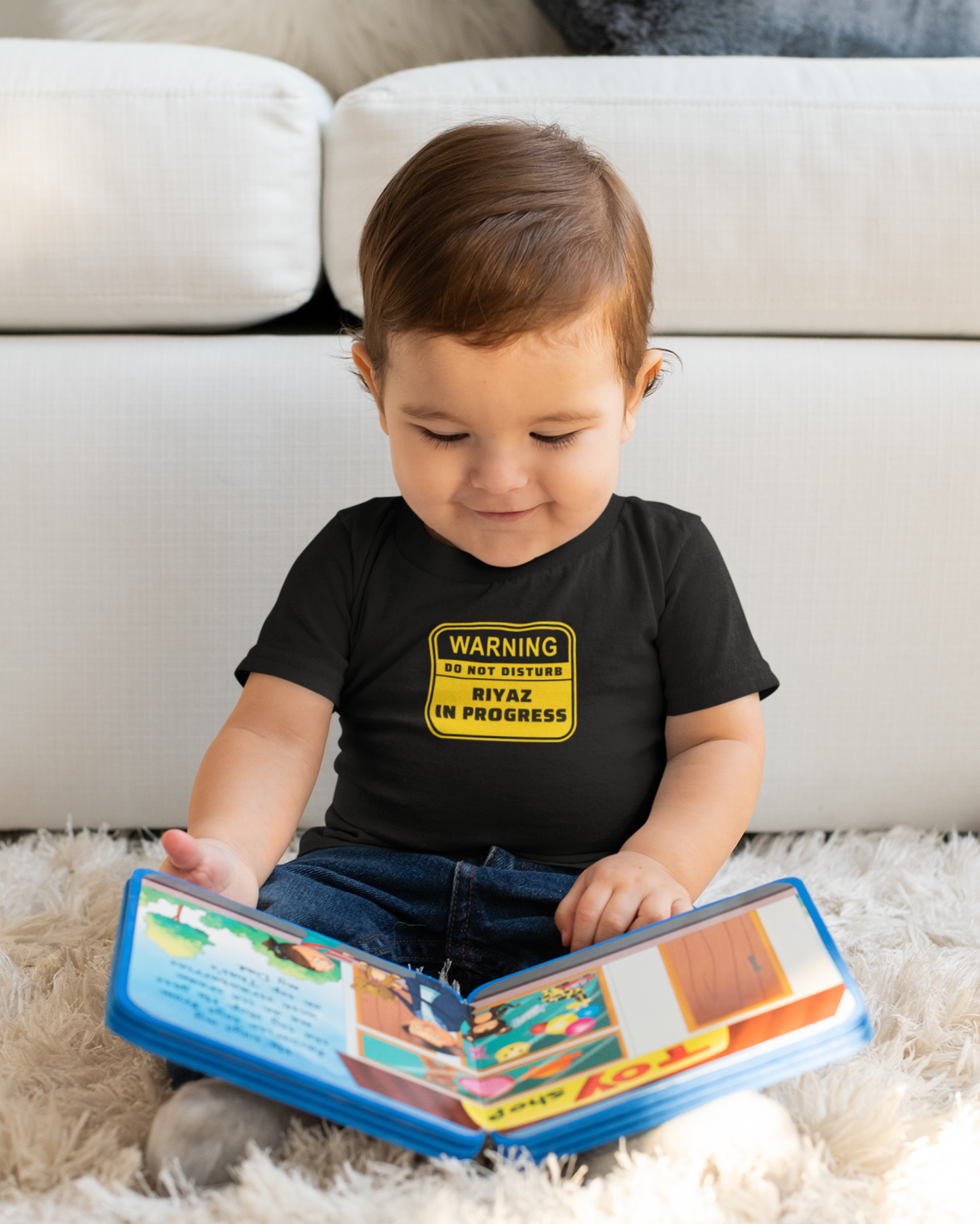 Warning! Riyaz in Progress | Kids T-shirt