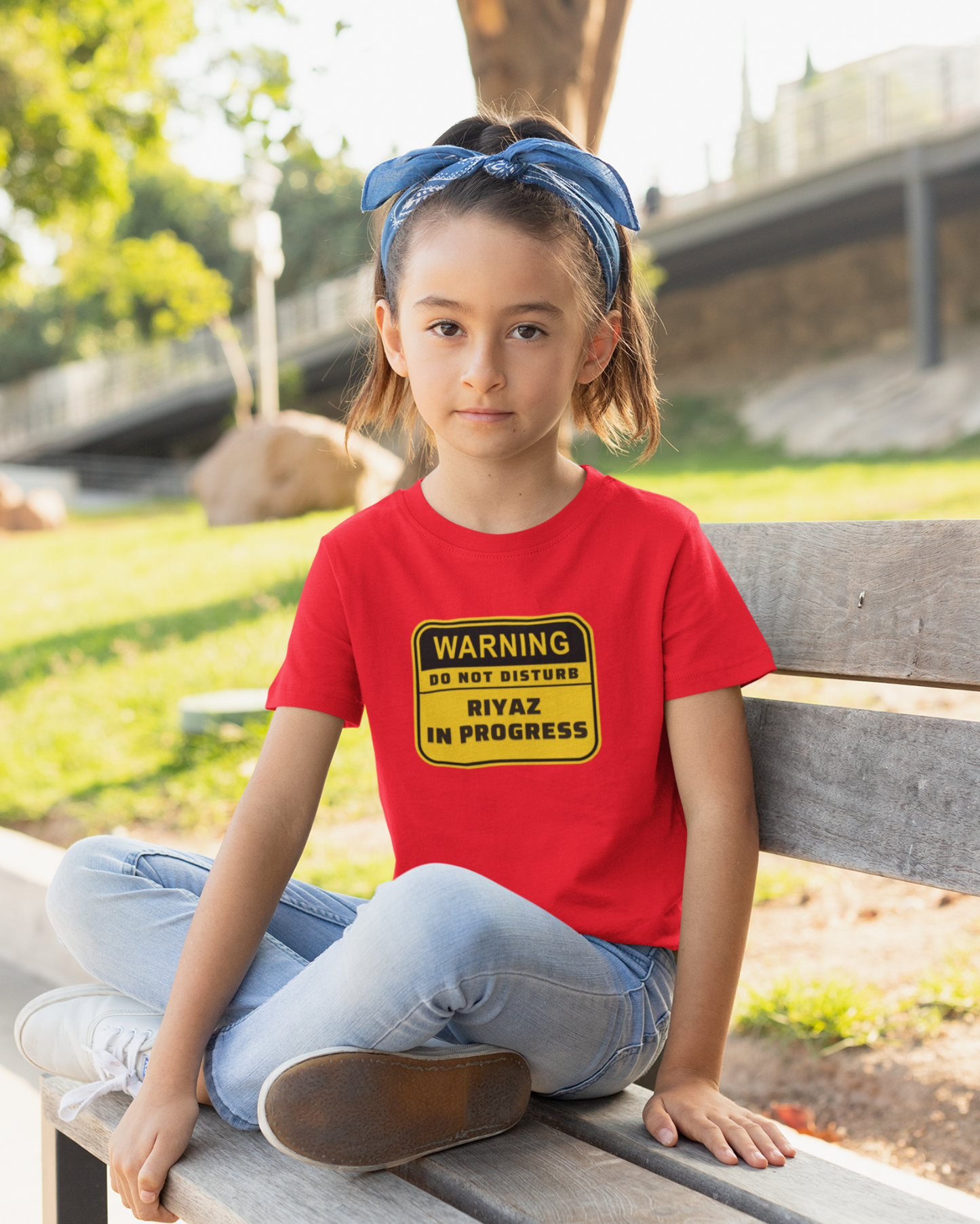Warning! Riyaz in Progress | Kids T-shirt
