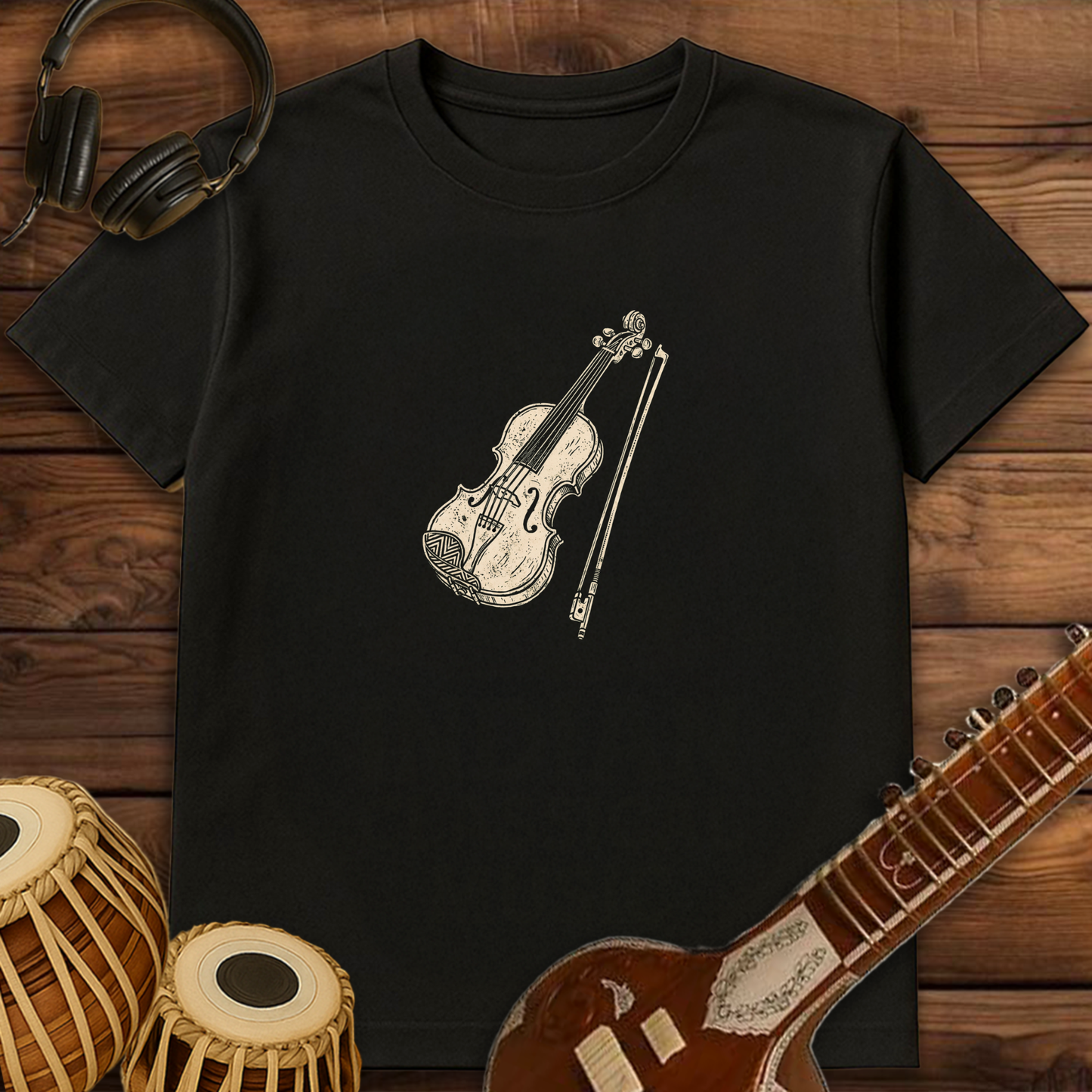 Retro Violin | Unisex T-shirt