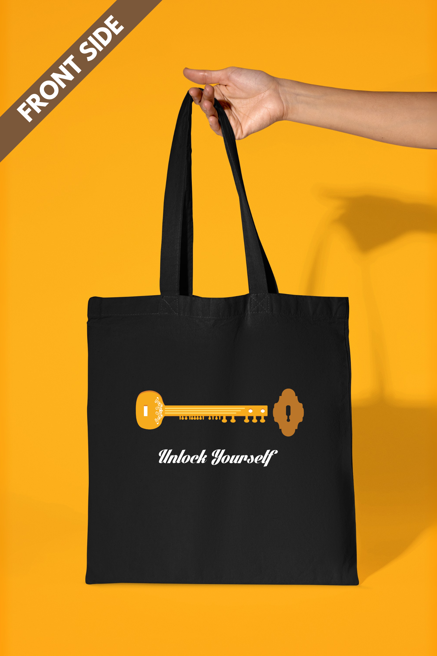 Unlock Yourself ~ Sitar | Cotton Tote Bag