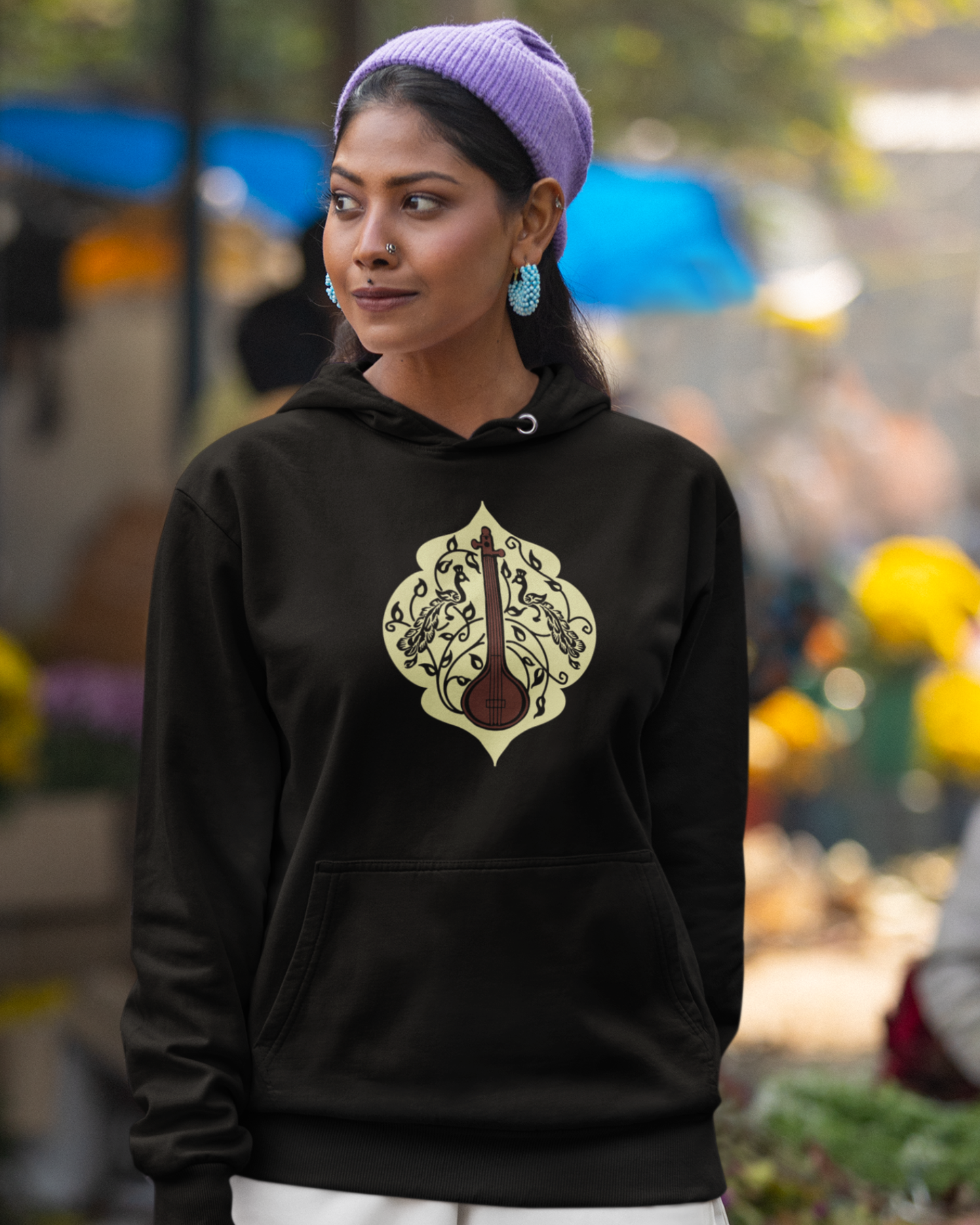 Tanpura Motif | Unisex Hoodie
