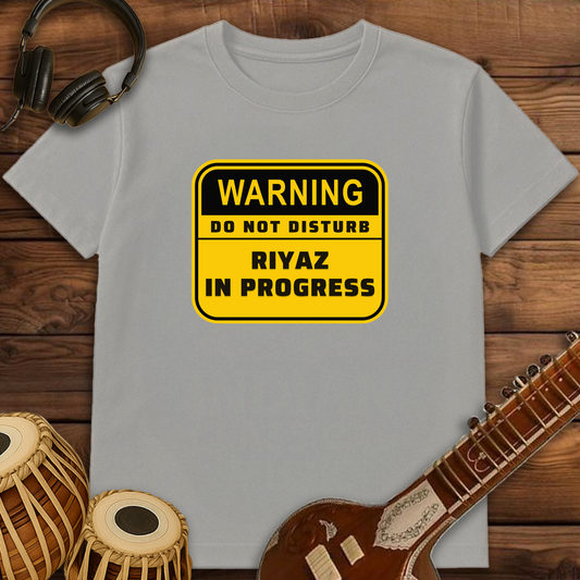 Warning! Riyaz in progress | Unisex T-shirt | Stock Clearance