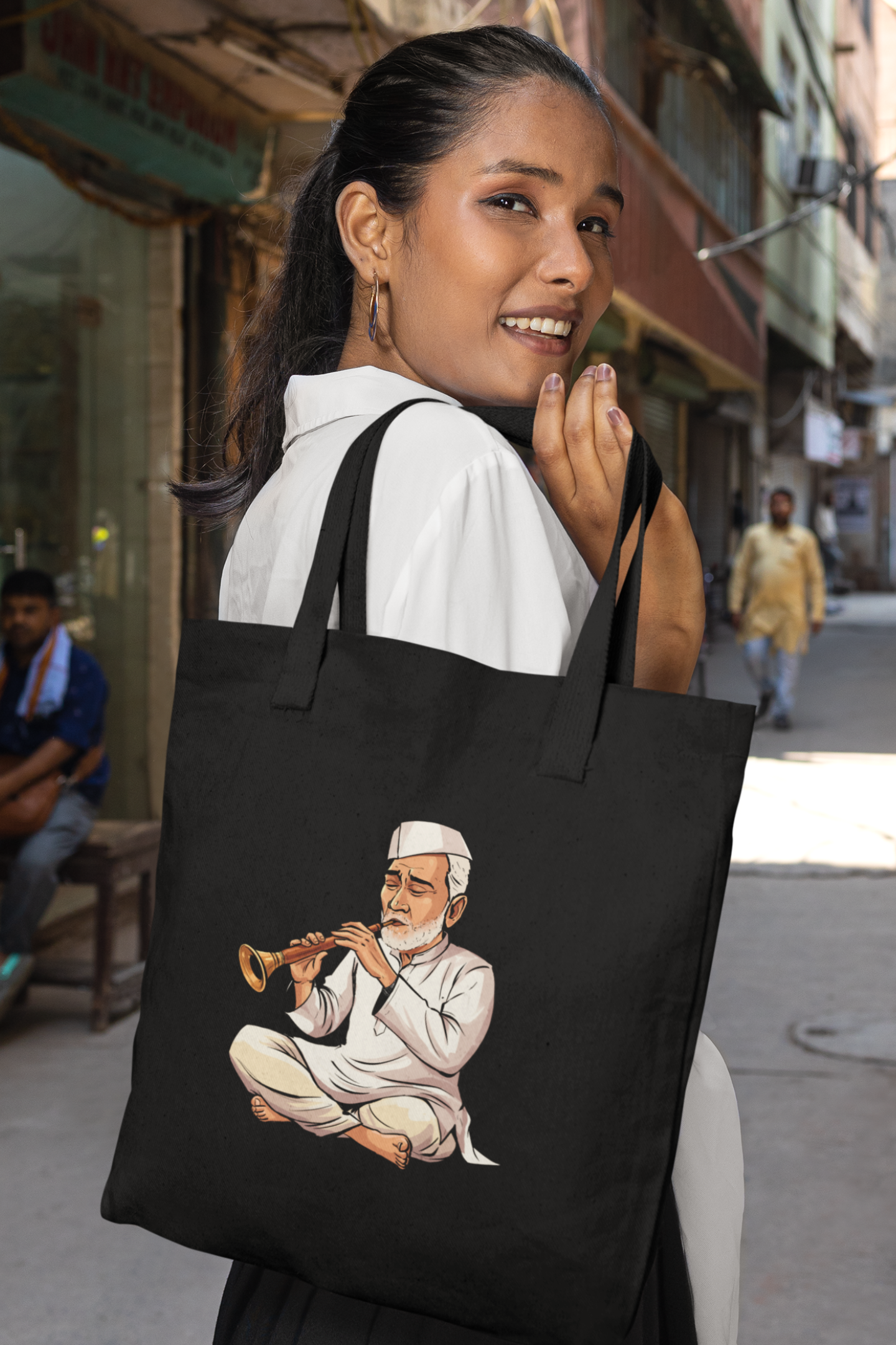 Shehnai Ustad | Cotton Tote Bag