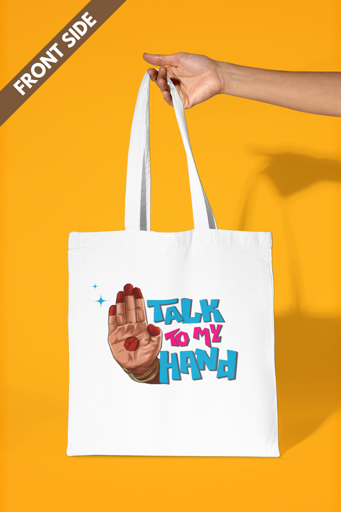 Talk To My Hand | Cotton Tote Bag