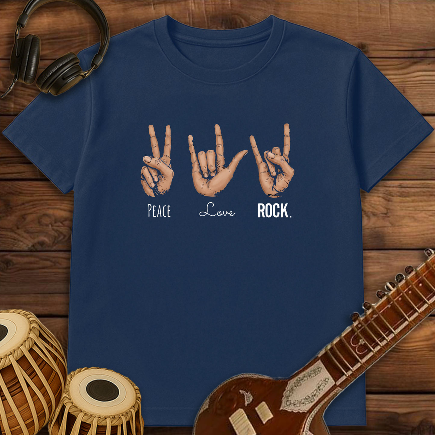 Peace, Love, Rock | Unisex T-shirt