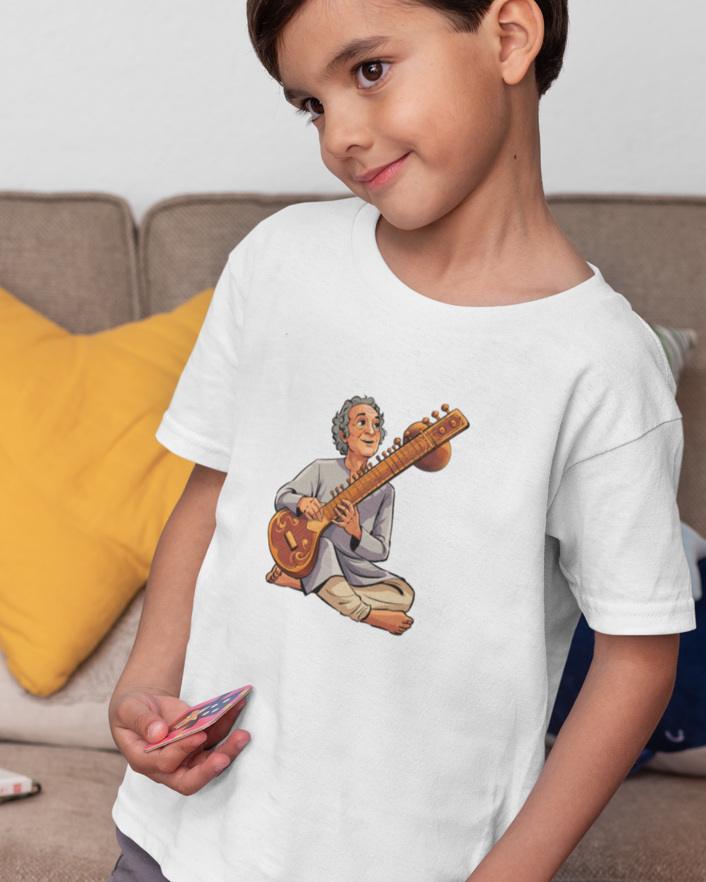 Sitar Pandit | Kids T-shirt