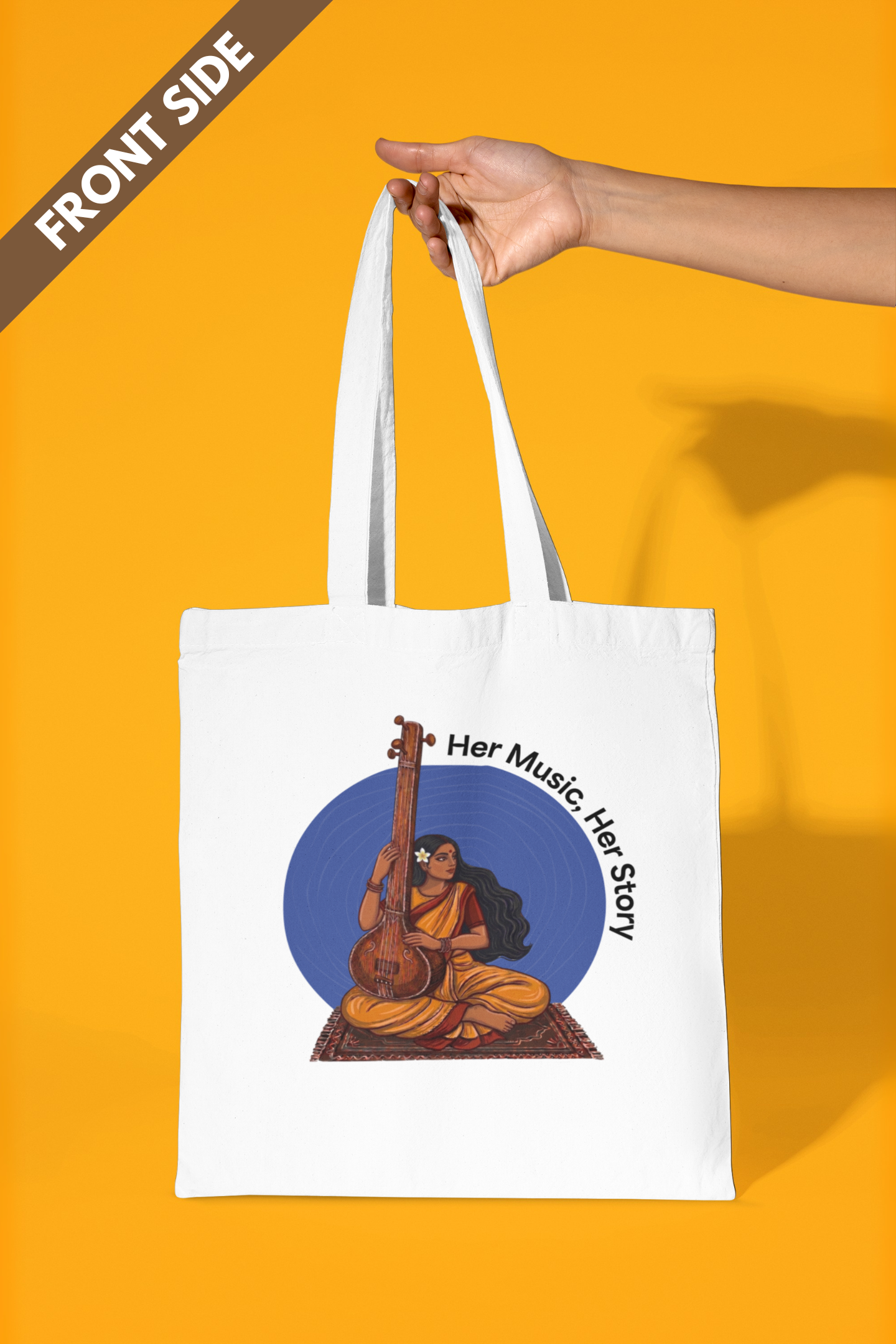 Her Music, Her Story | Cotton Tote Bag