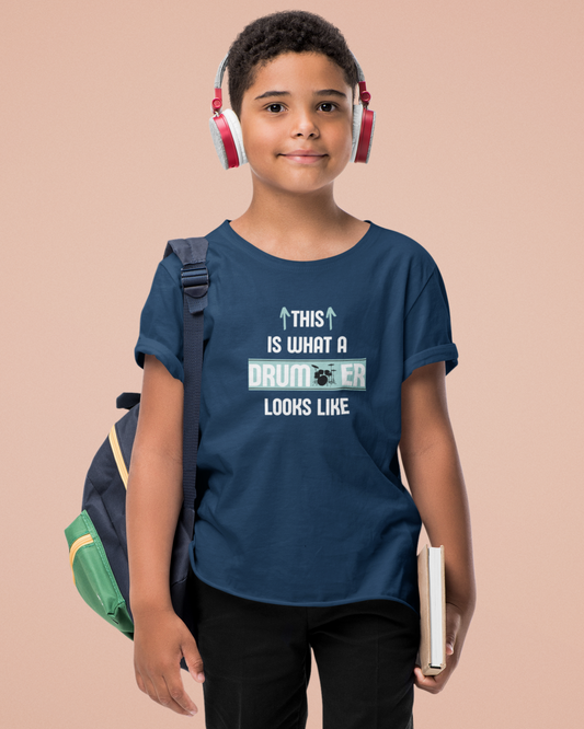 This is what a Drummer looks like | Kids T-Shirt  | Stock Clearance