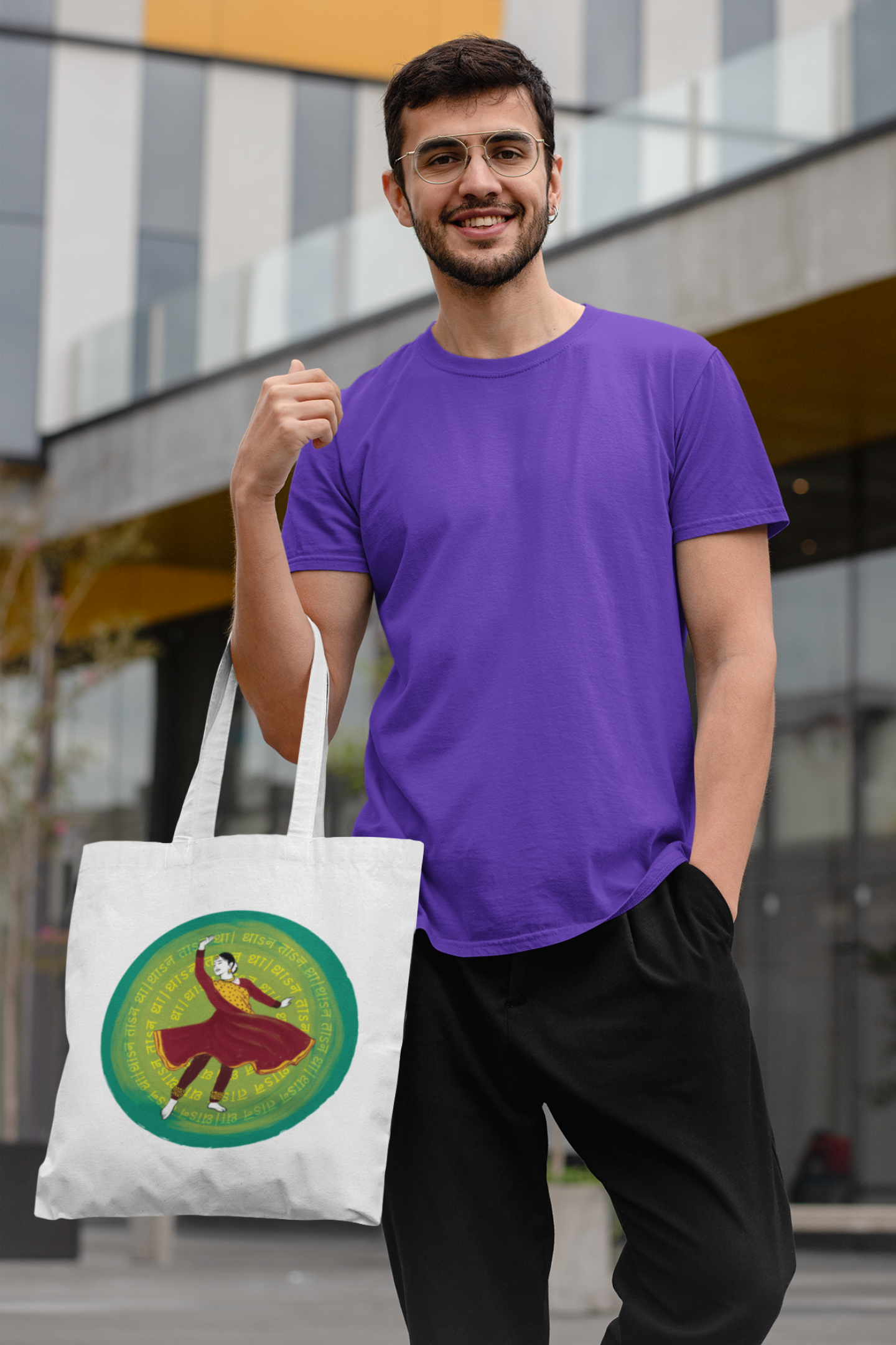 Dhan Taan Dha ~ Kathak | Cotton Tote Bag