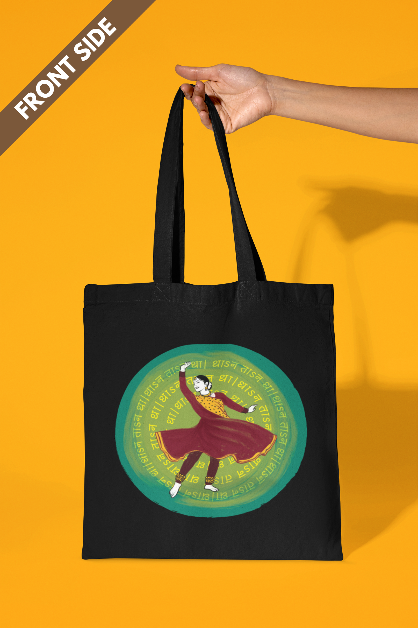 Dhan Taan Dha ~ Kathak | Cotton Tote Bag