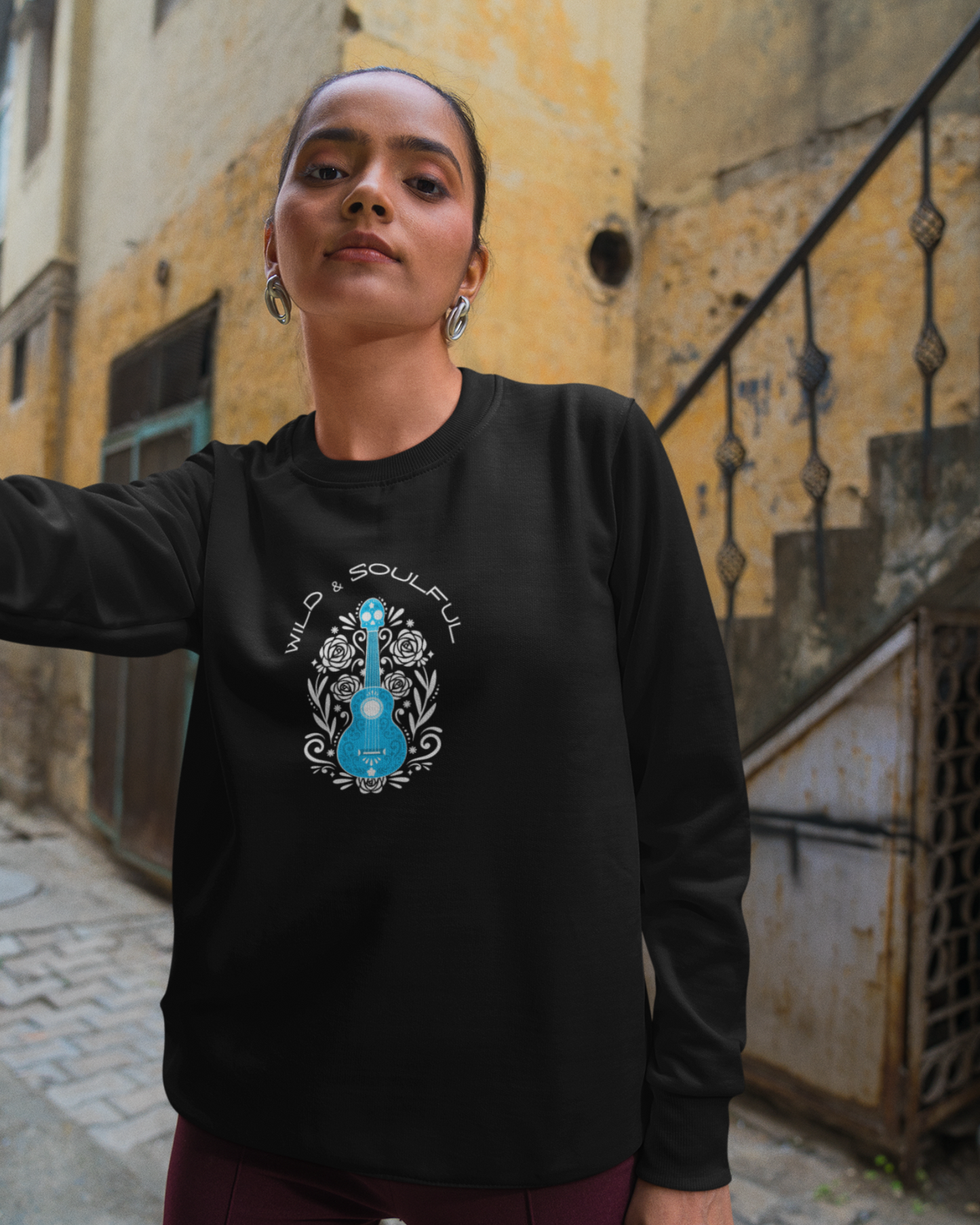 Wild & Soulful Guitar  | Unisex Sweatshirt