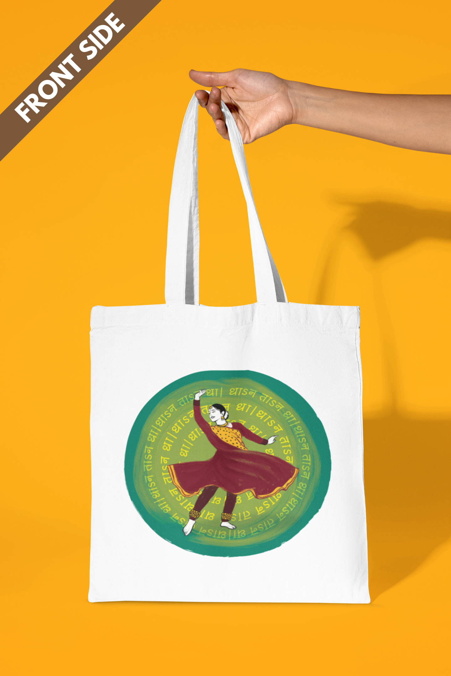 Dhan Taan Dha ~ Kathak | Cotton Tote Bag
