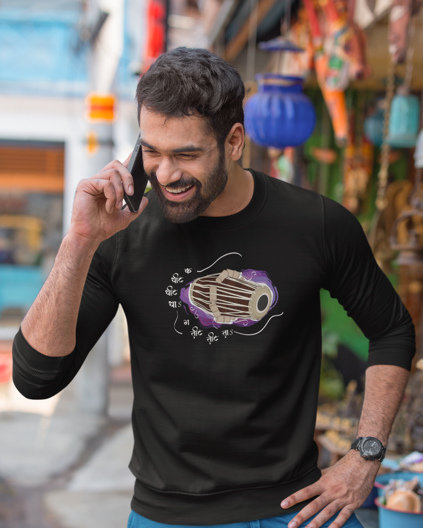 Pakhwaj, Rhythm of Divine | Unisex Sweatshirt